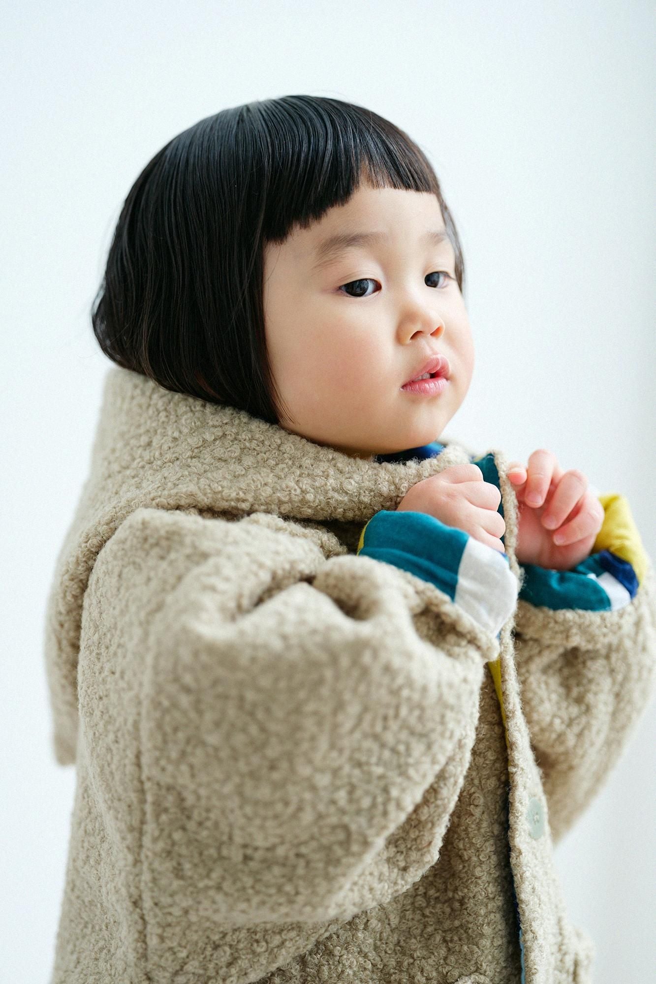 ●Boa-Kapuzenkinder mit langen Ärmeln/Hai Green x Kitanokuni Getsumei