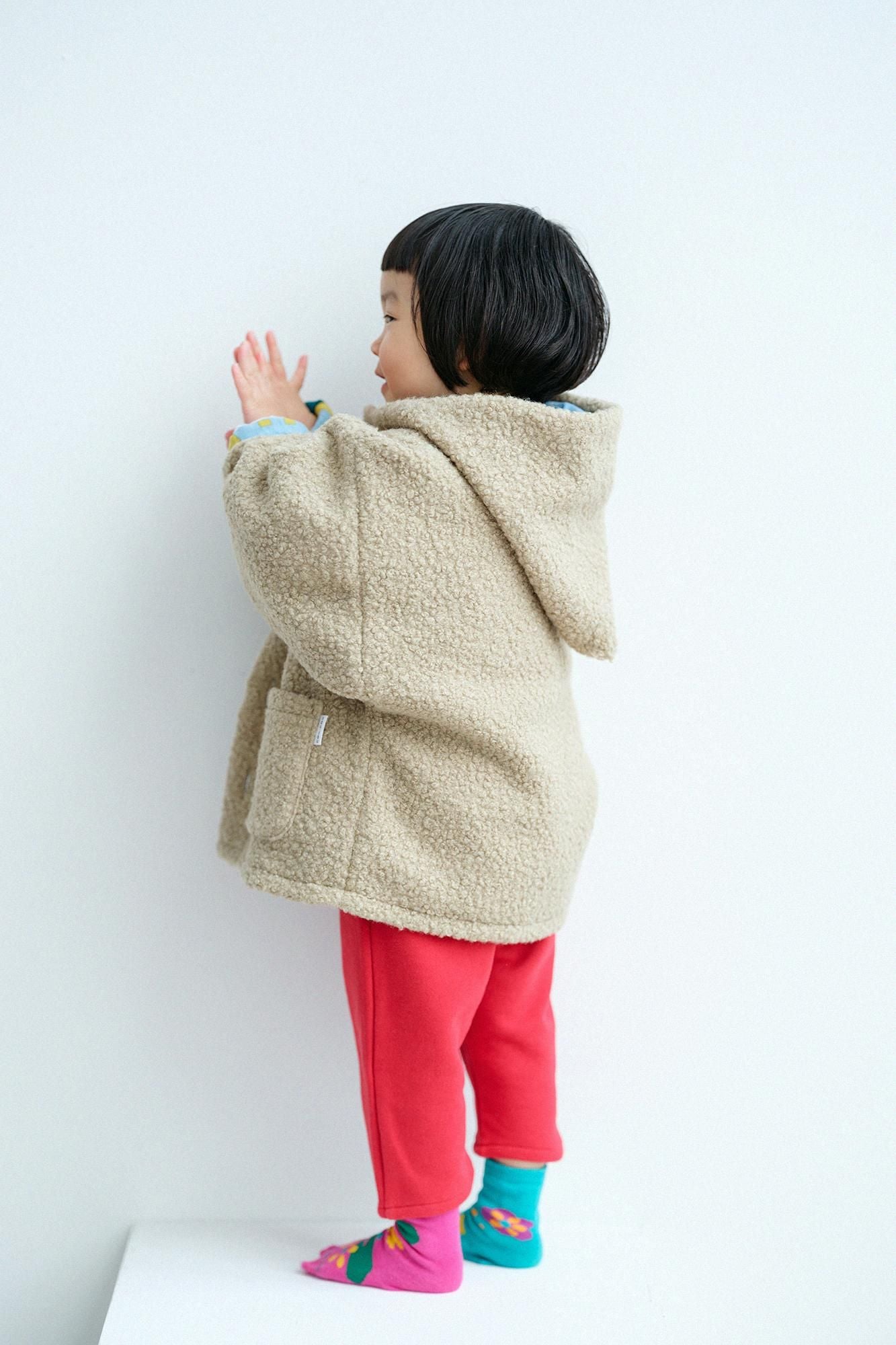 ●Boa-Kapuzenkinder mit langen Ärmeln/Hai Green x Kitanokuni Getsumei