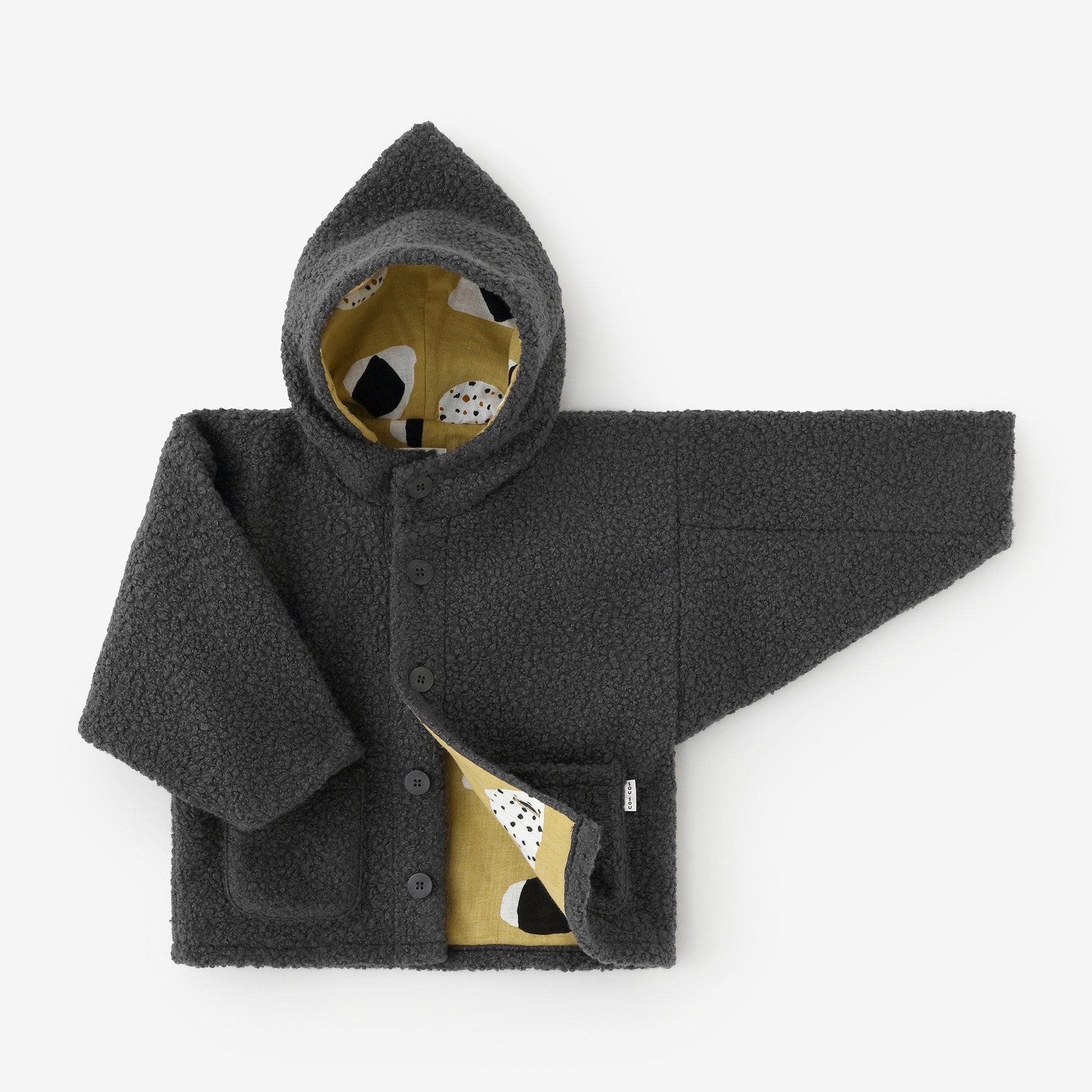 ●Boa-Kapuzen-Langarmshirt für Kinder/Koihai x Reisball