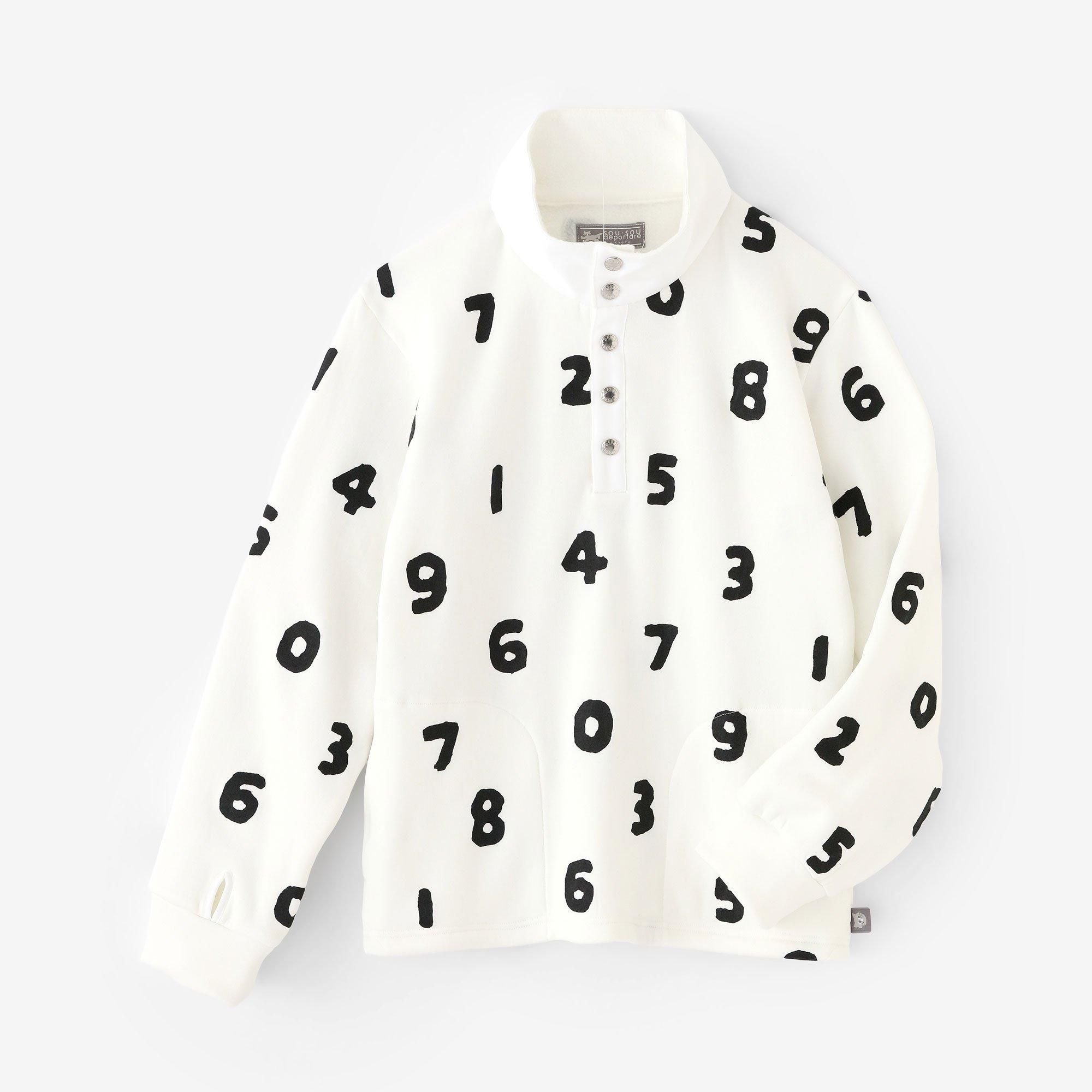 內起絨抓絨 H.W.S 套頭上衣/SO-SU-U十數 白色