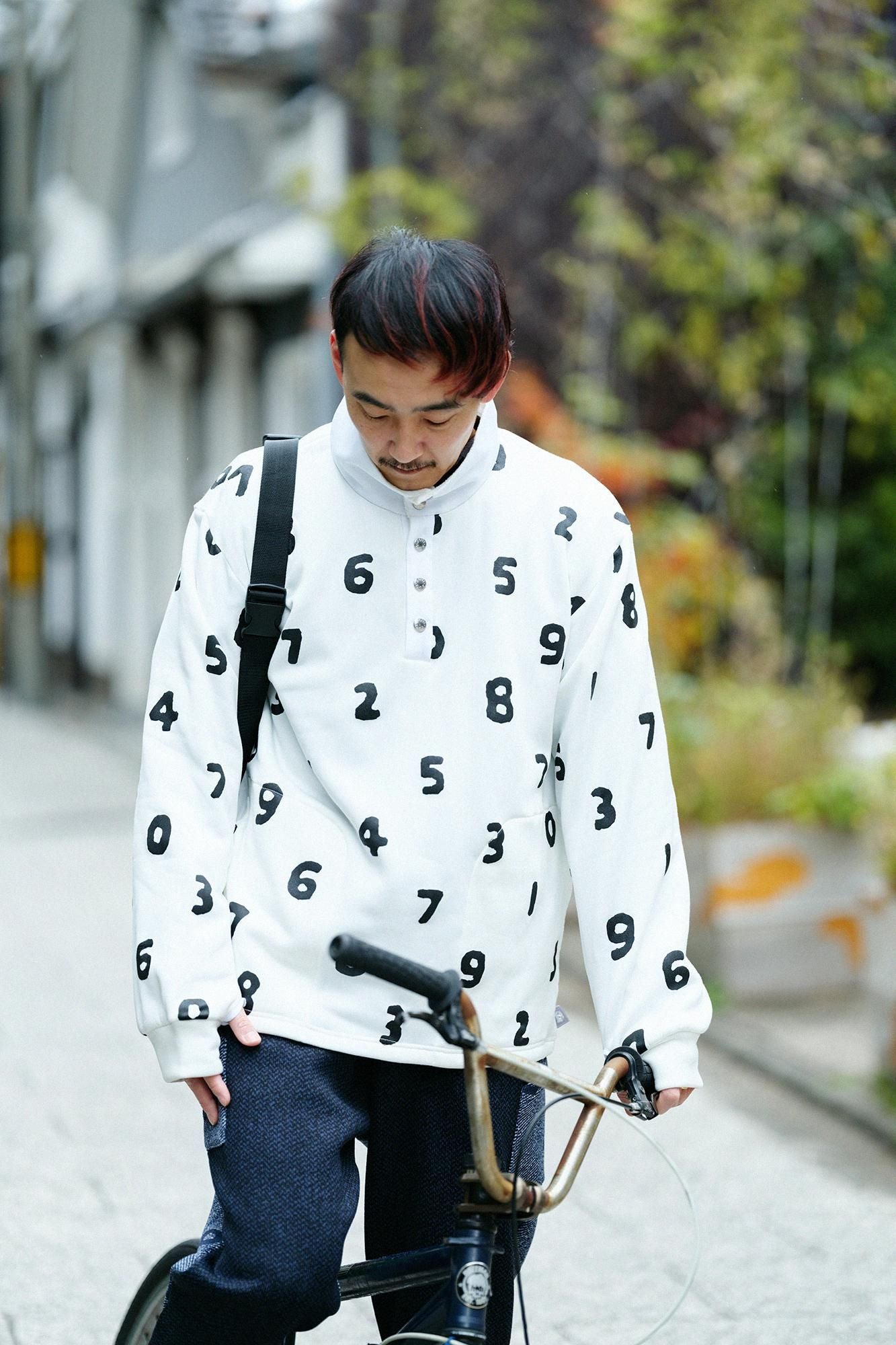 內起絨抓絨 H.W.S 套頭上衣/SO-SU-U十數 白色