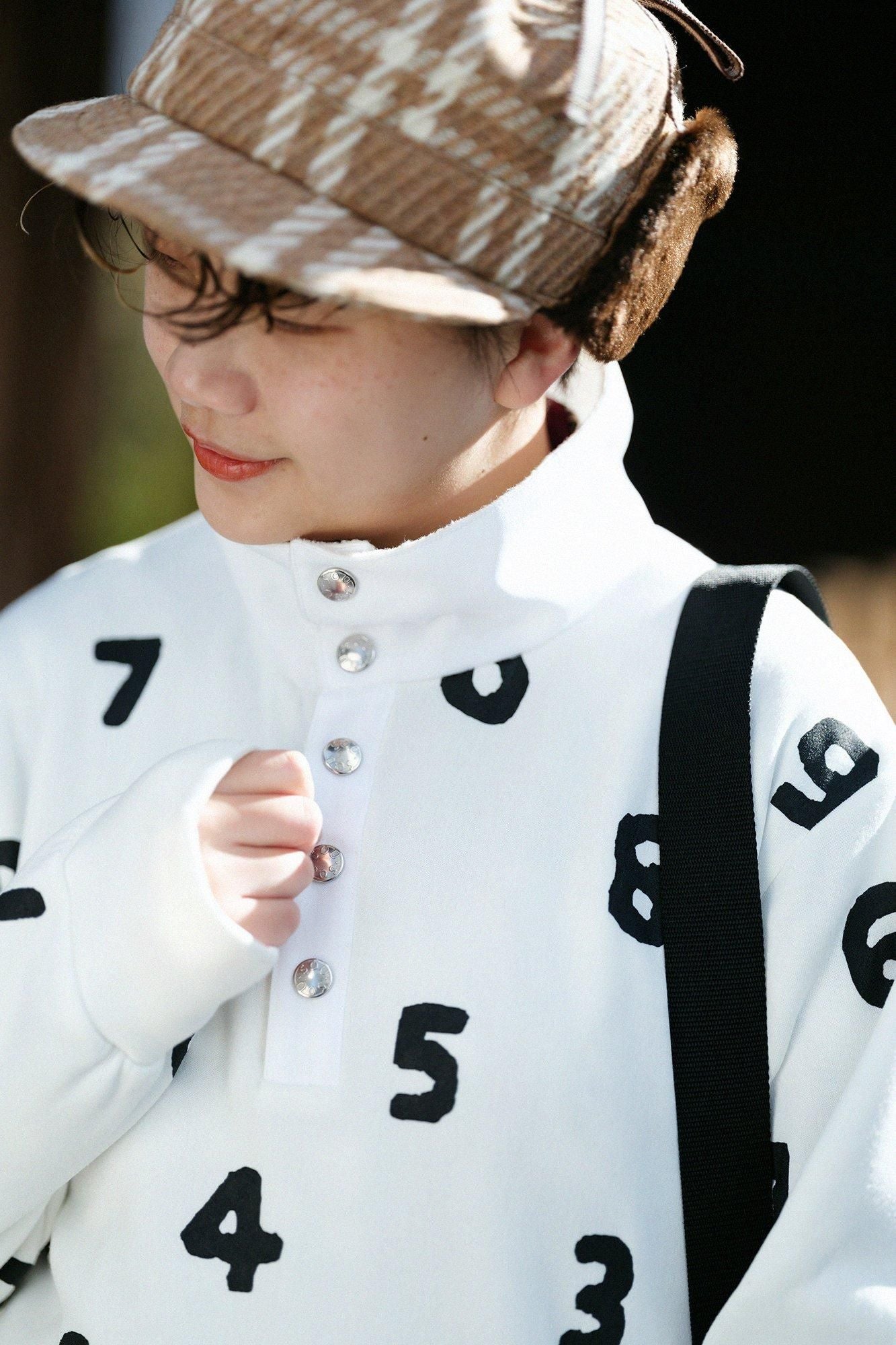 內起絨抓絨 H.W.S 套頭上衣/SO-SU-U十數 白色