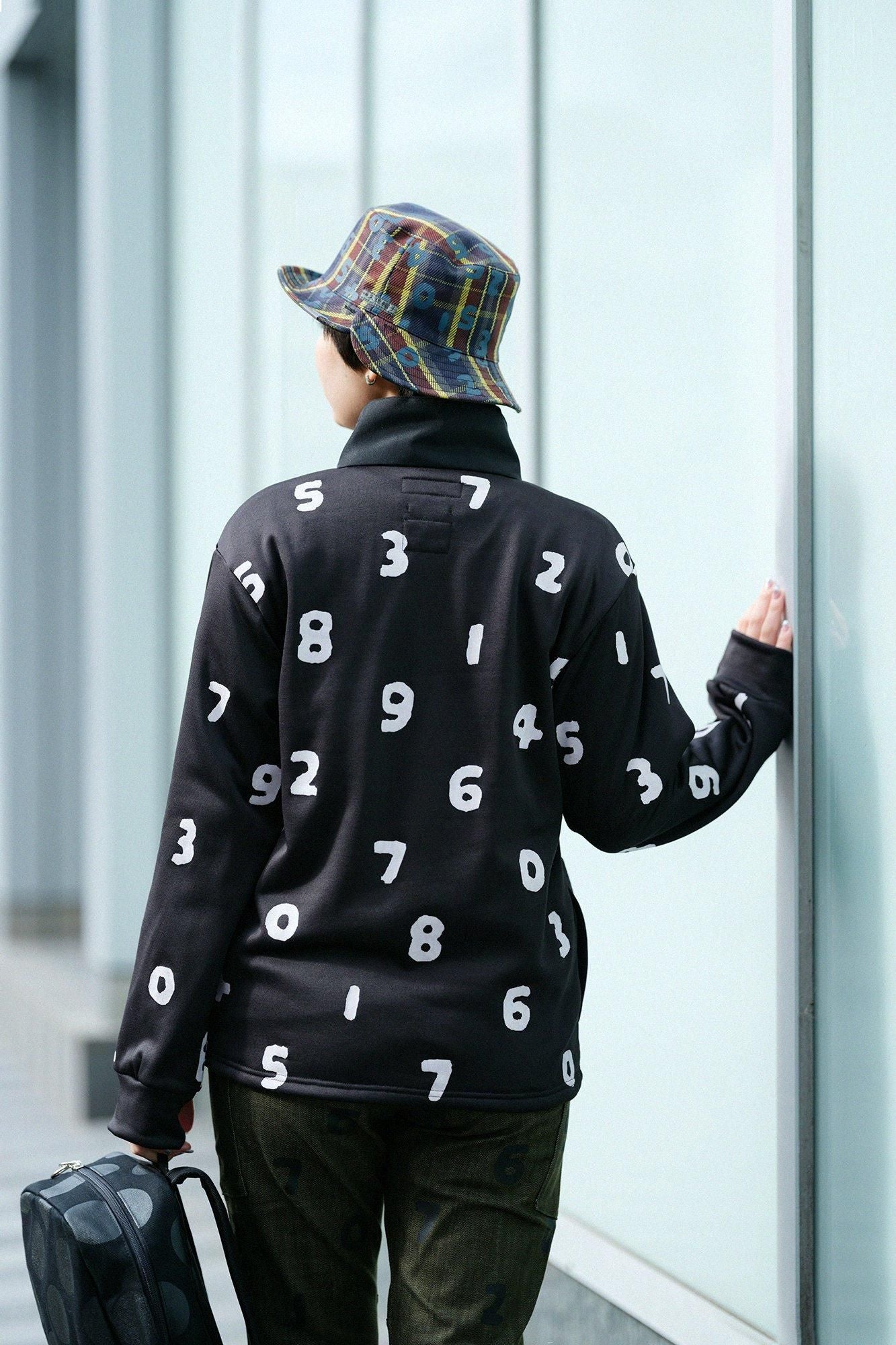 內起絨抓絨 H.W.S 套頭上衣/SO-SU-U十數 黑色