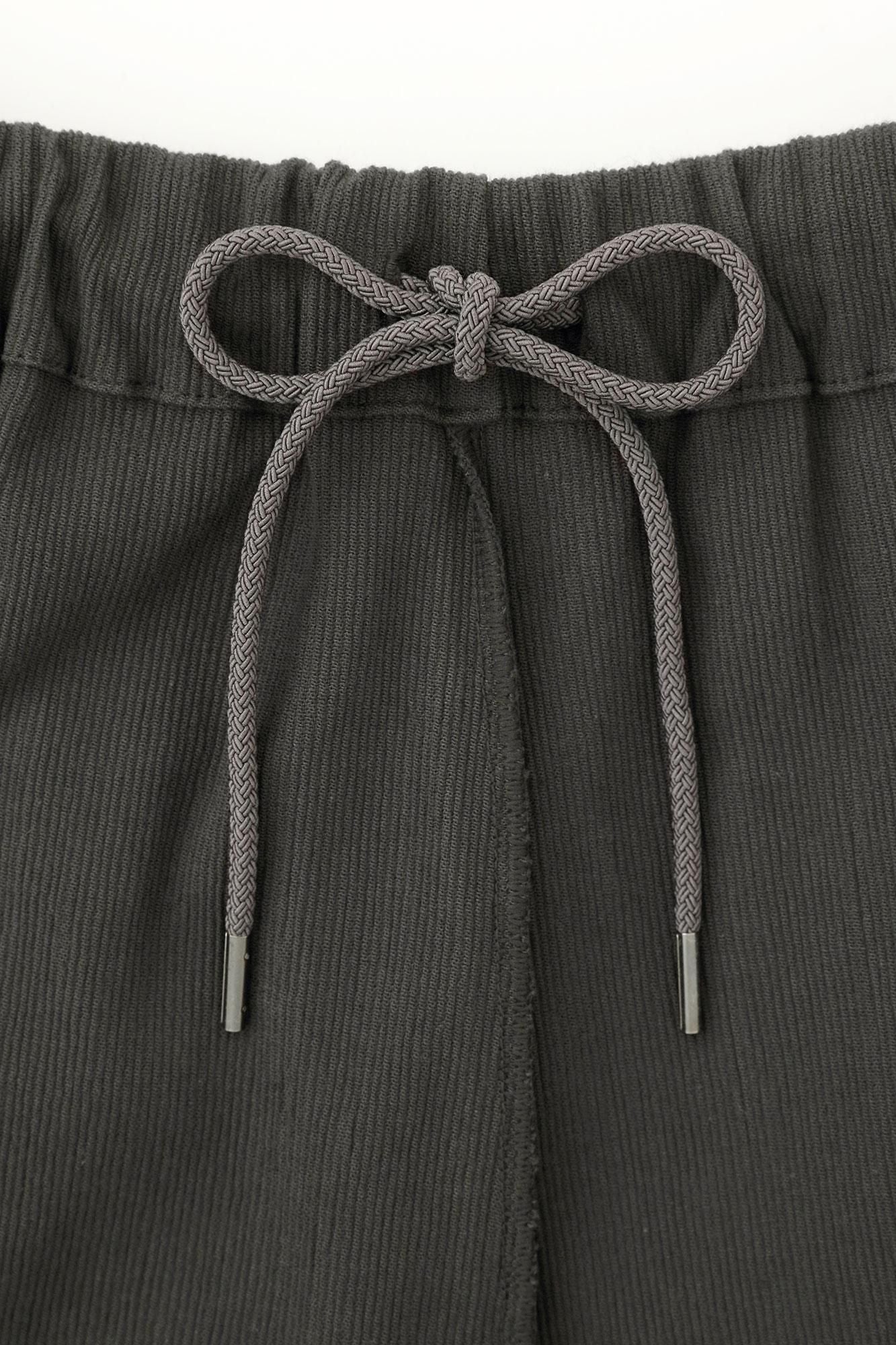 高島縮 20/10 ピケエンボス 作務衣(さむえ) 下/濃灰(こいはい)