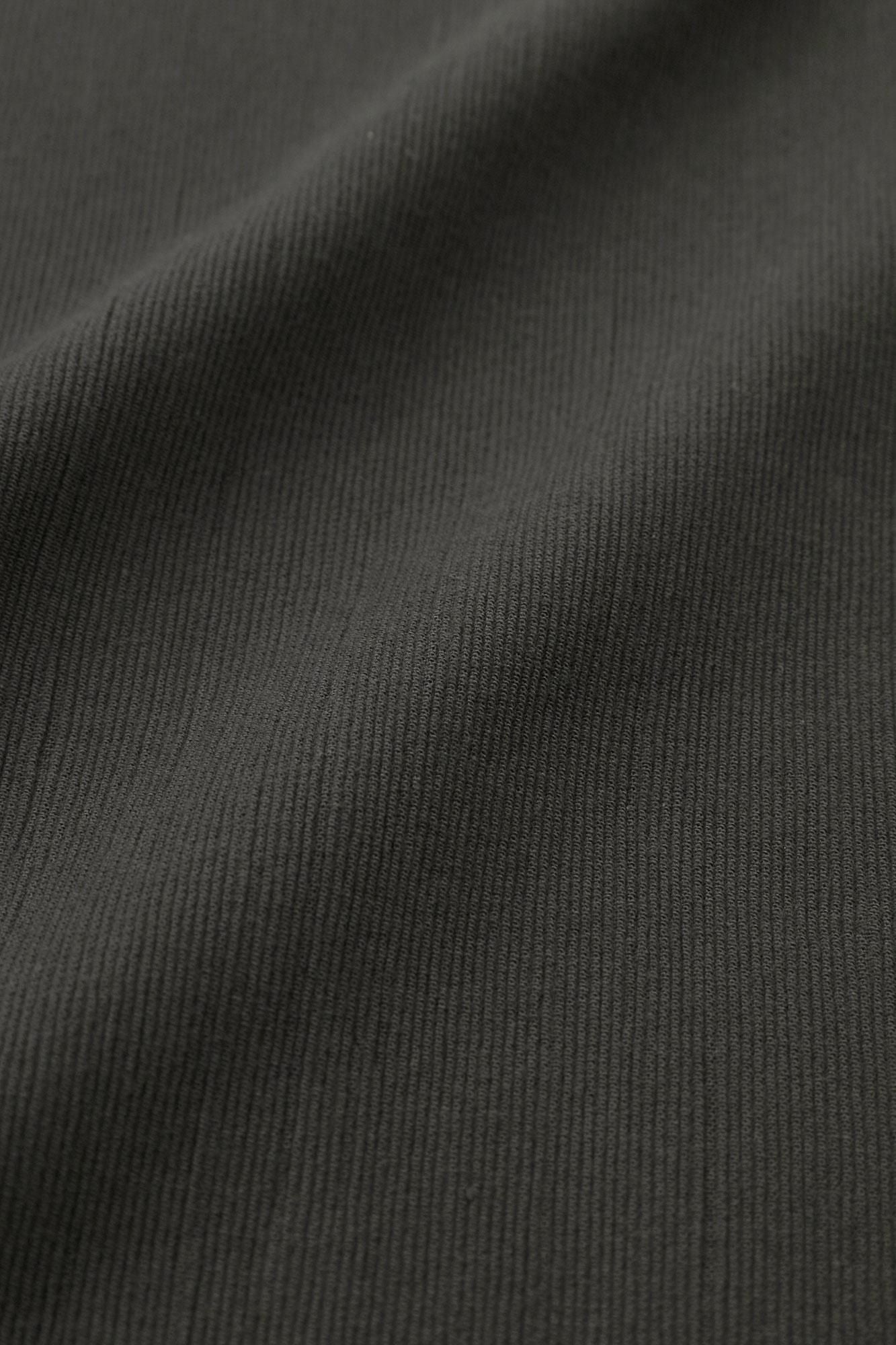 高島縮 20/10 ピケエンボス 作務衣(さむえ) 下/濃灰(こいはい)