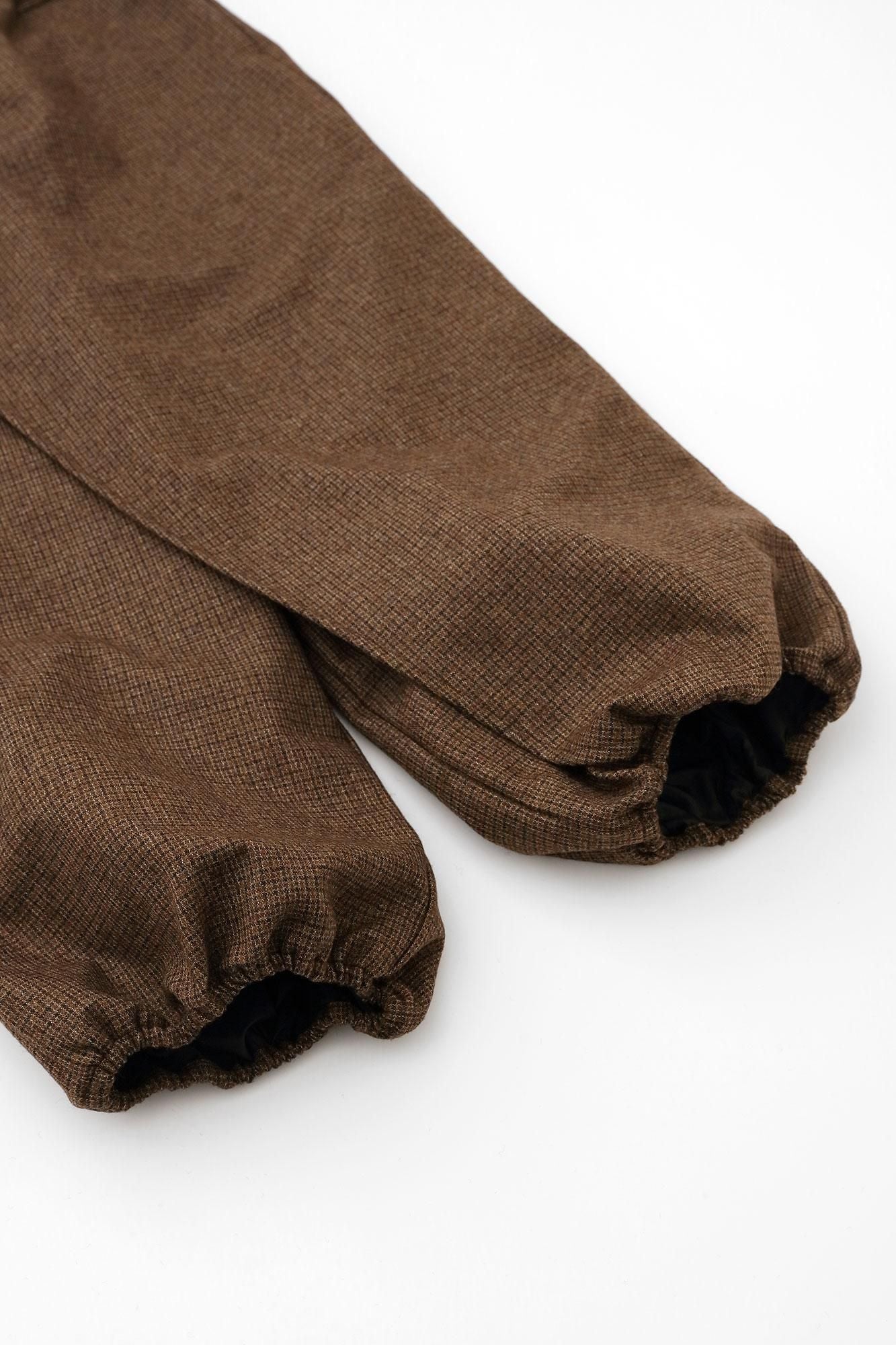 【Online】Cotton-wool Lattice Weave Wrap Harem Pants(TakaMikan SkirtstomachPants and Skirts)/Tea Brown