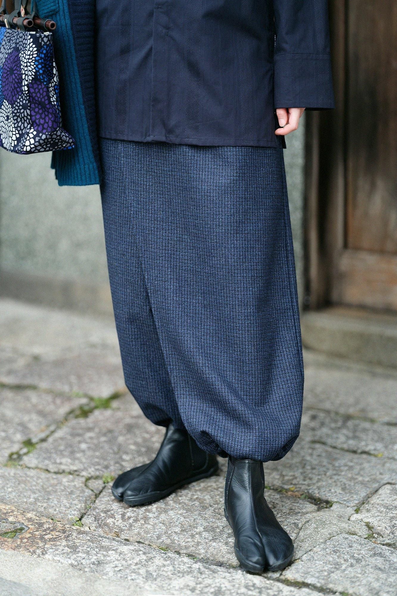 Fluff, tissage en treillis, Takamikan Ishita/Bleu foncé