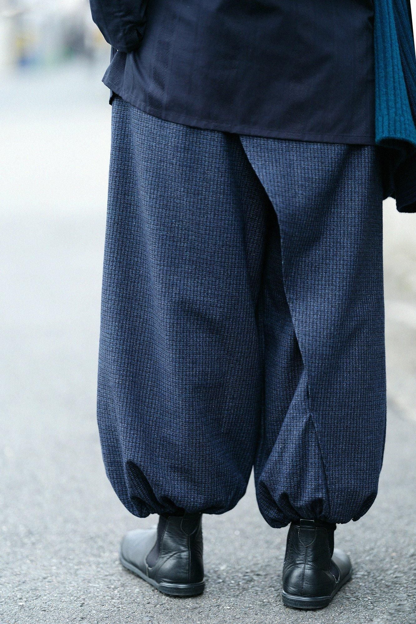 Fluff, tissage en treillis, Takamikan Ishita/Bleu foncé