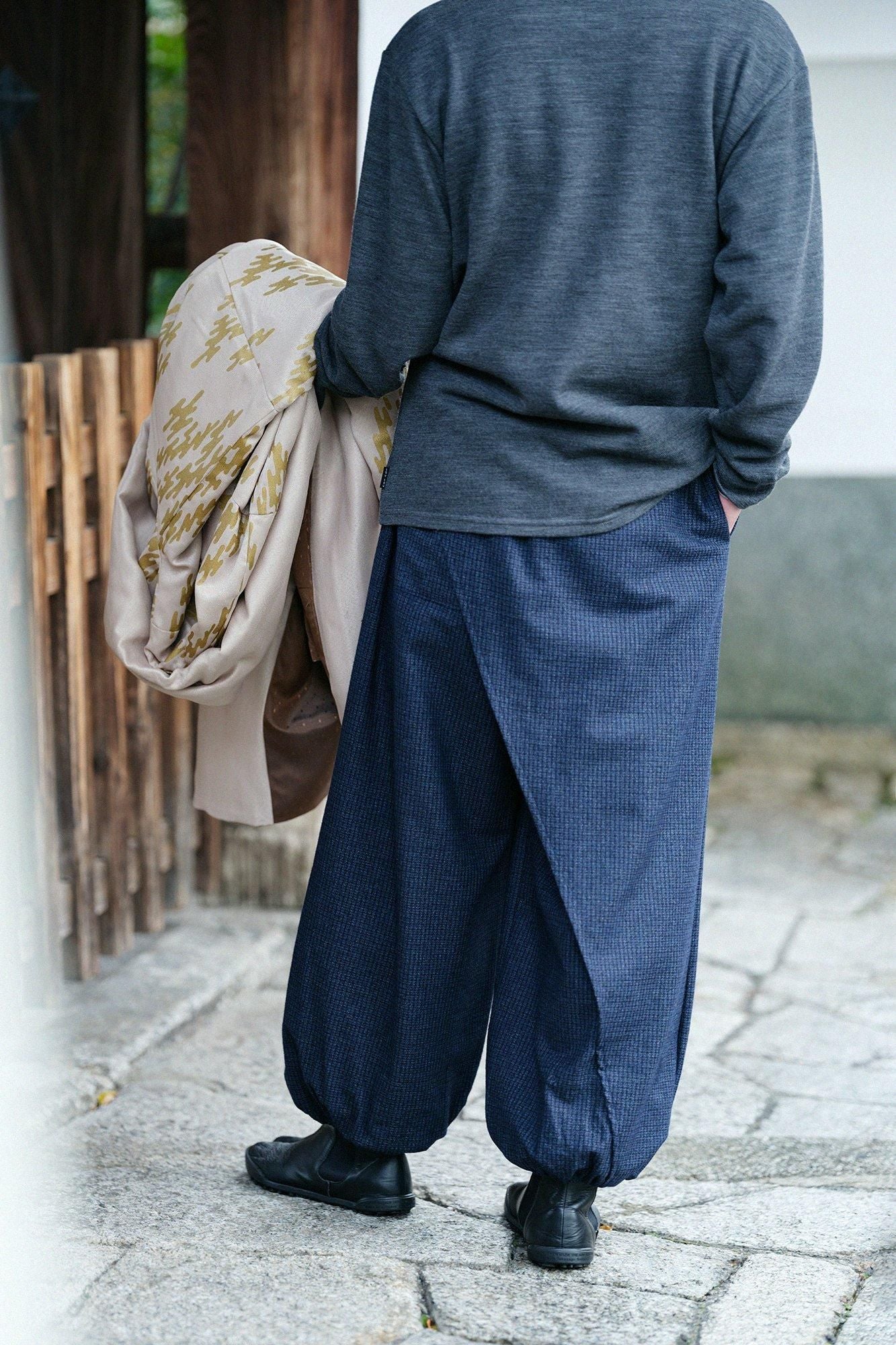 Fluff, tissage en treillis, Takamikan Ishita/Bleu foncé