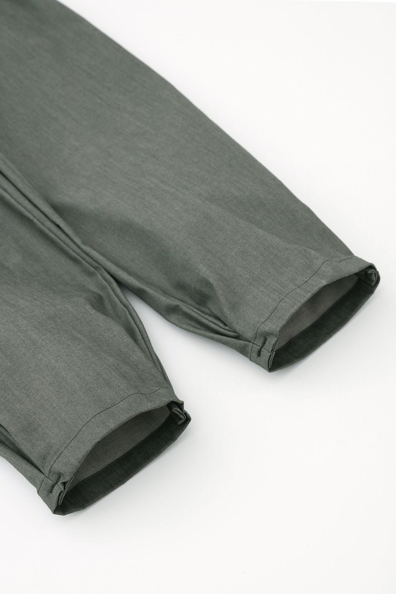 彈性牛仔布 工人褲/青苔色