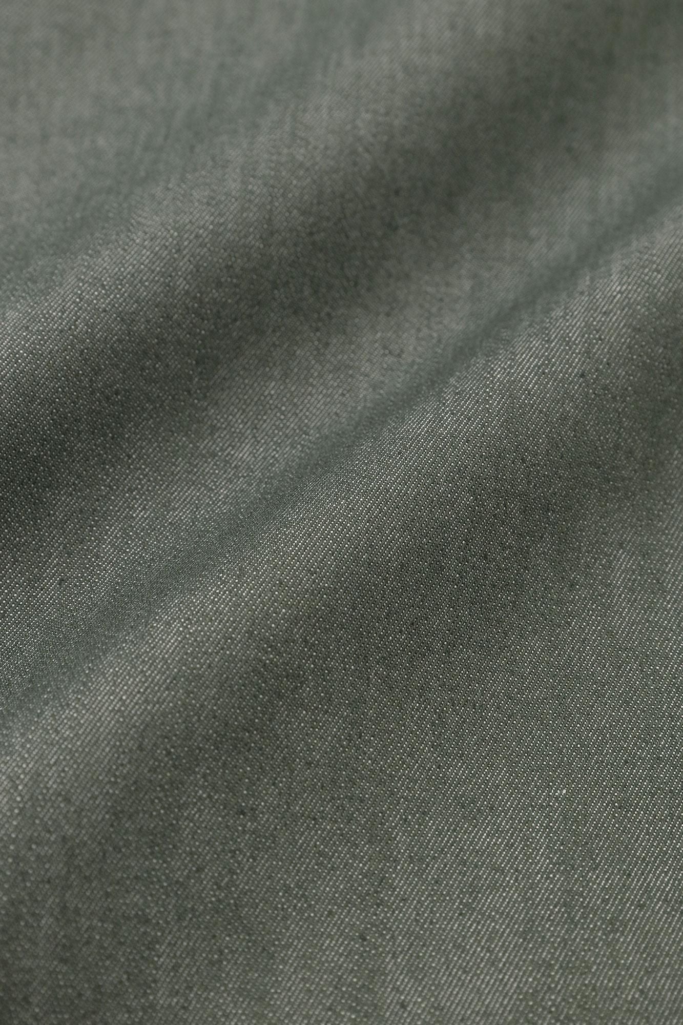 Plis denim stretch/couleur bleu mousse