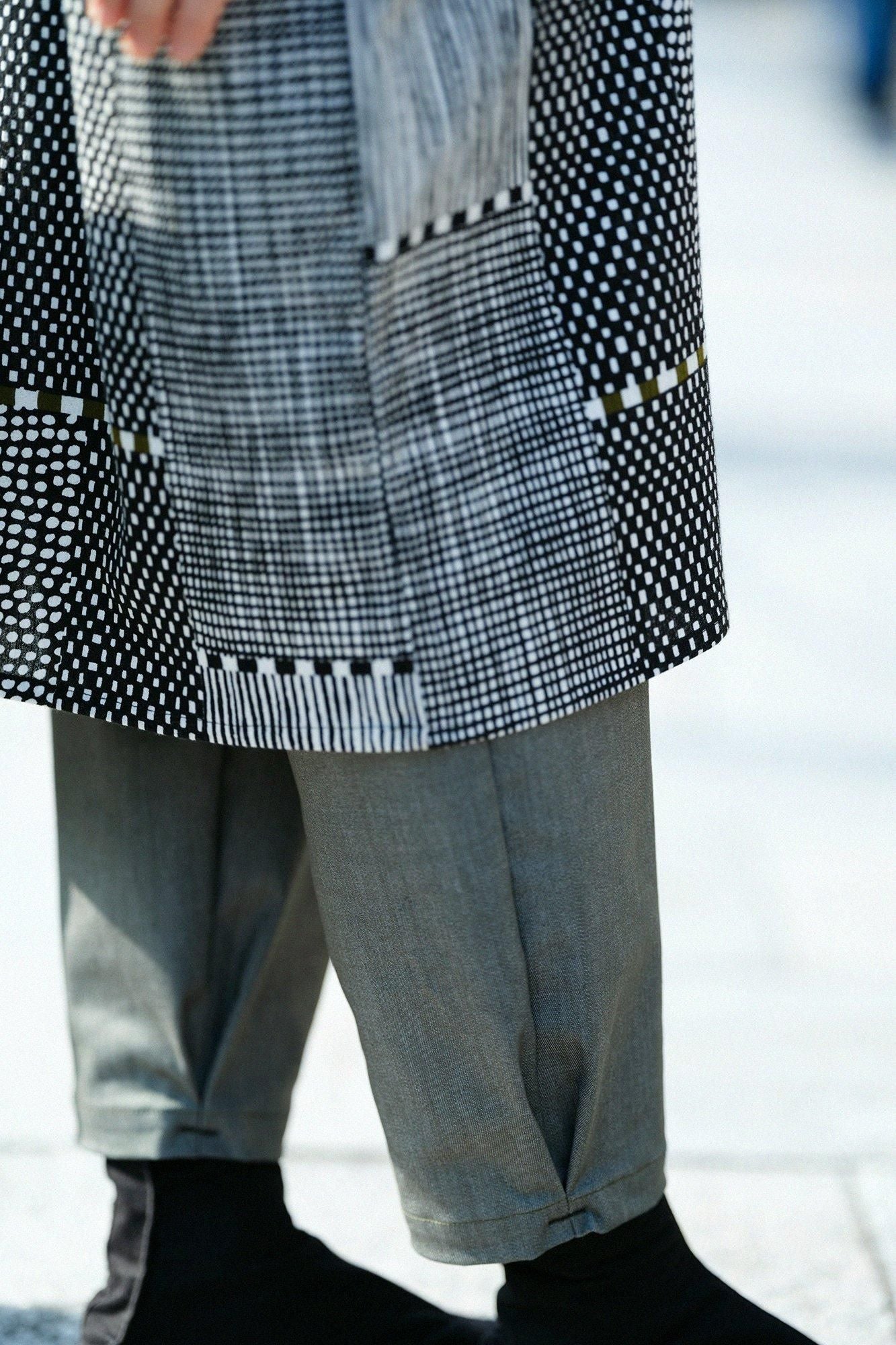 彈性牛仔布 工人褲/青苔色