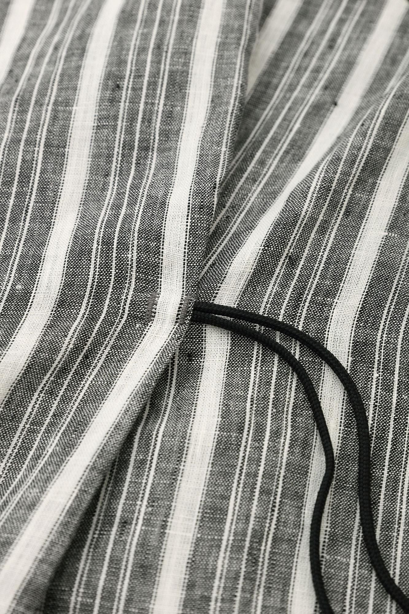 麻 如月披風斗篷/雲間菊和留白