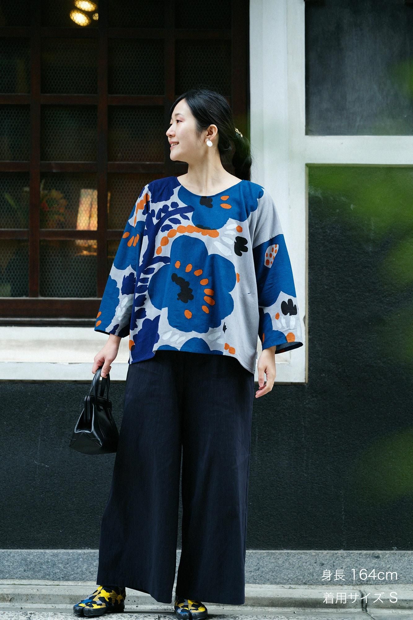 Linen Wide-legged Pants / Dark Navy