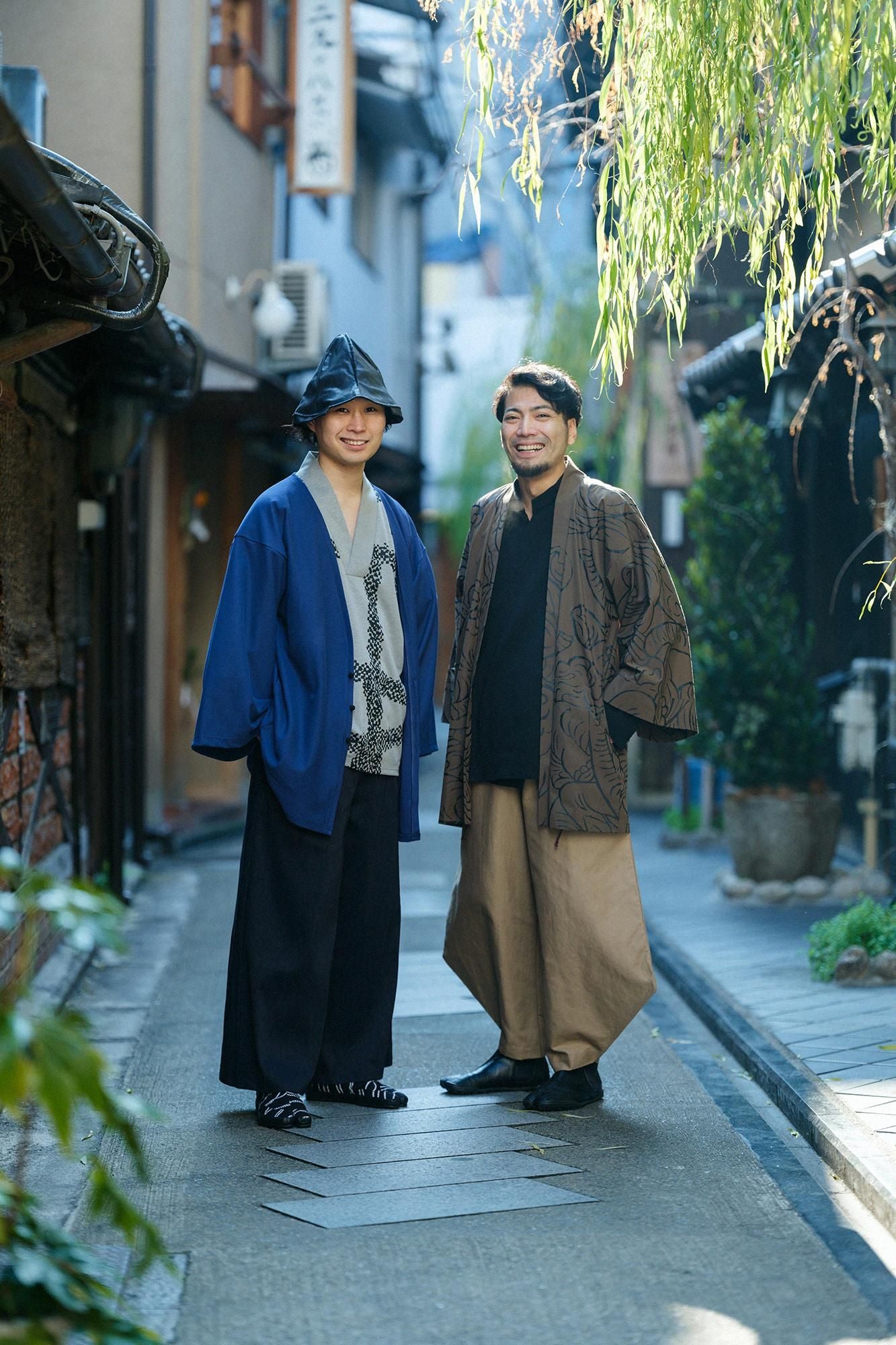 Linen Wide-legged Pants / Dark Navy