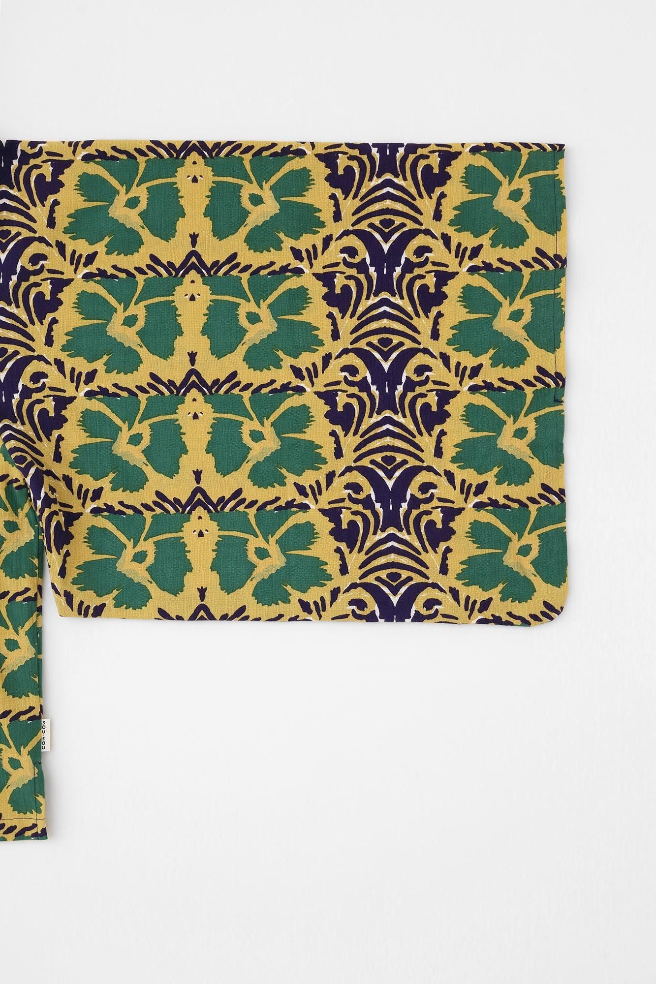 高島縮棉 20/20和服袖 襯衫/唐撫子