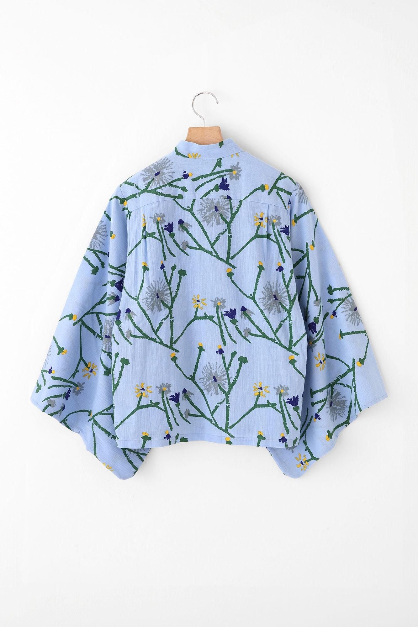 Chizimi Cotton 20/20 Kimono Sleeve Blouse / Walkway