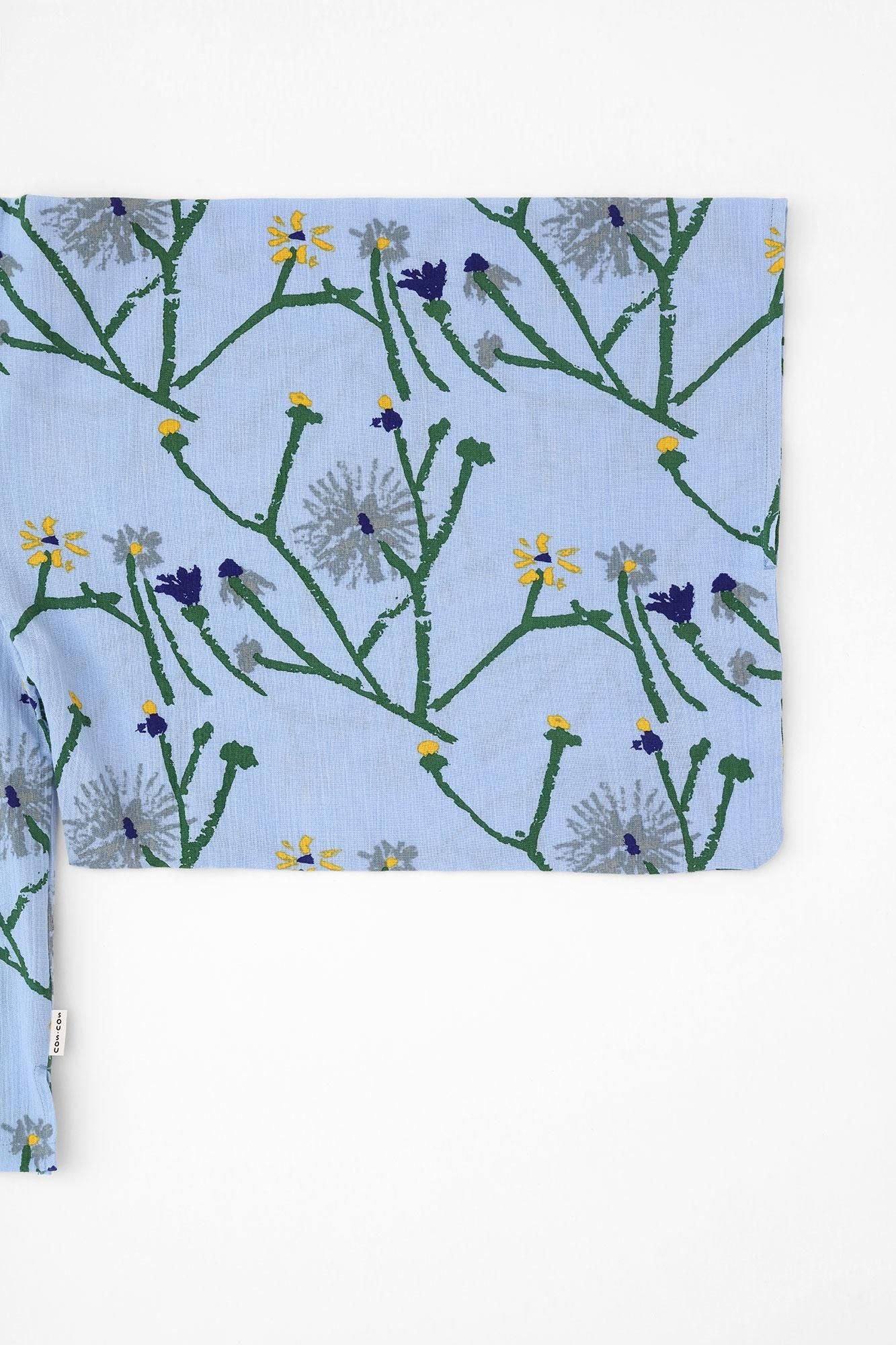 Chizimi Cotton 20/20 Kimono Sleeve Blouse / Walkway