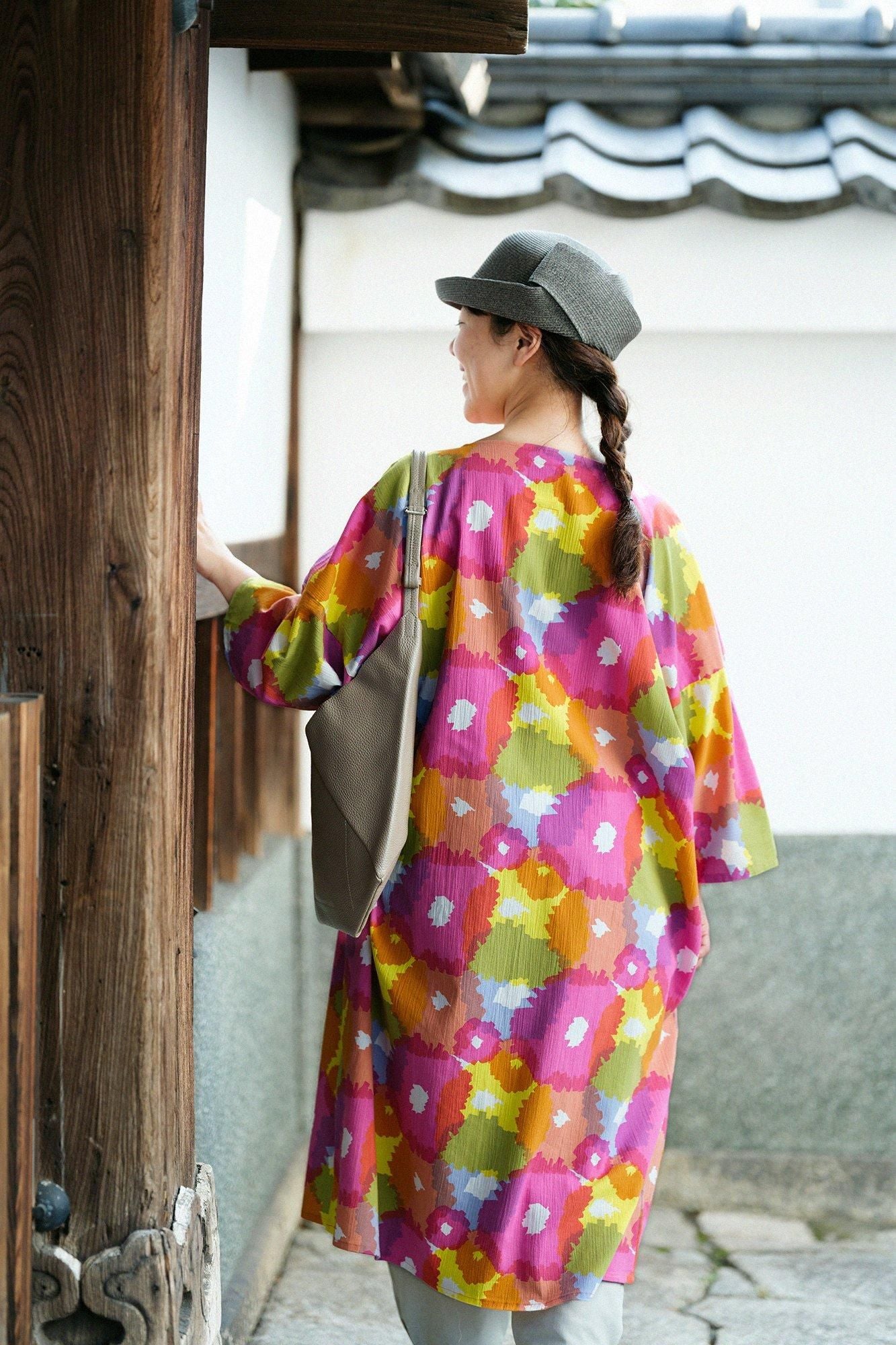 Takashima Chijimi 20/20 Naginata rechteckige Robe/Sakihokoru