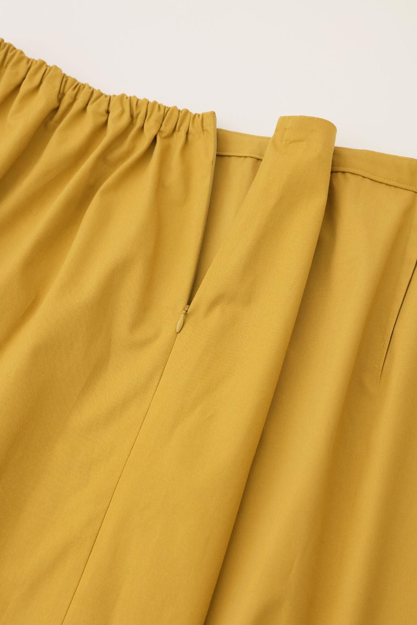 棉布裹裙/金黃色