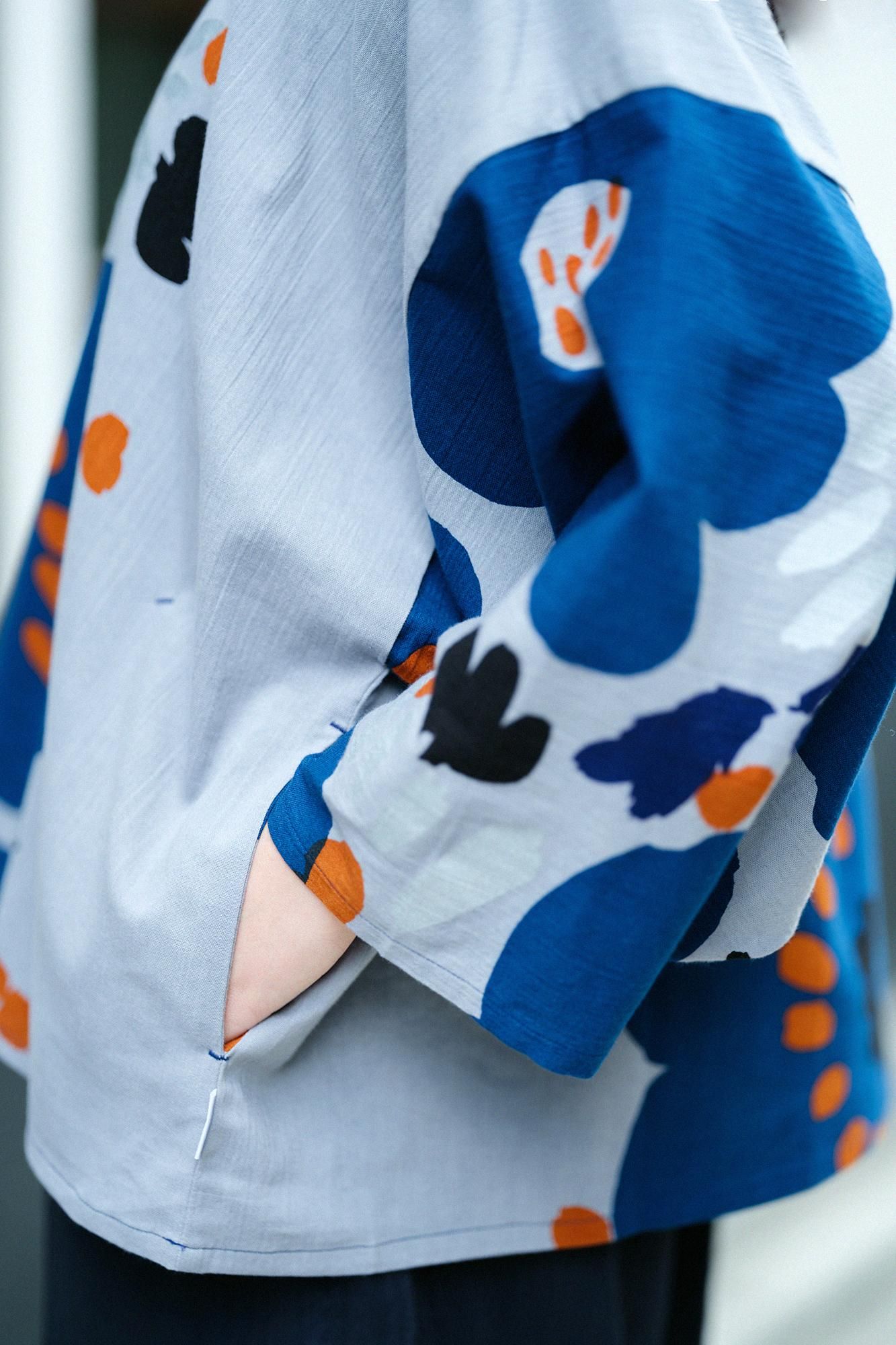 【net限定】高島縮 20/20 薙刀四角衣(なぎなたしかくい)/情熱(じょうねつ)