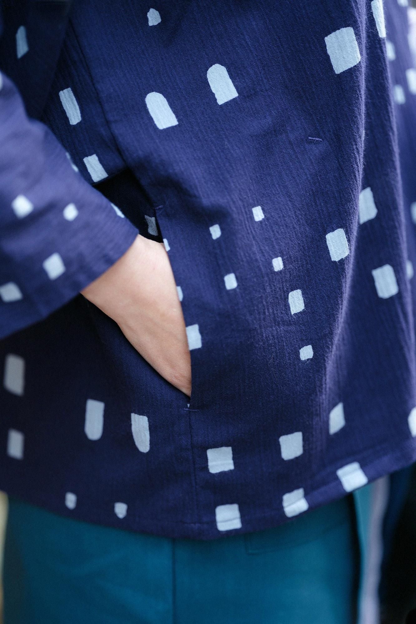 Chizimi Cotton 20/20 Naginata Square Top / Windows