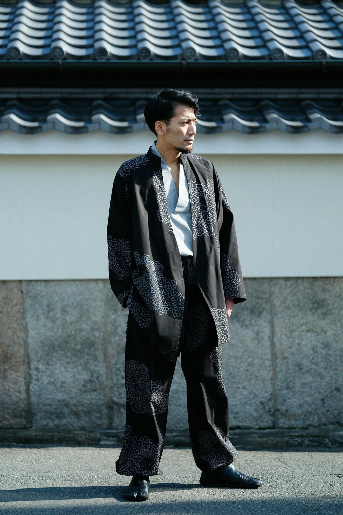 棉布風靡襯衣/淡灰色