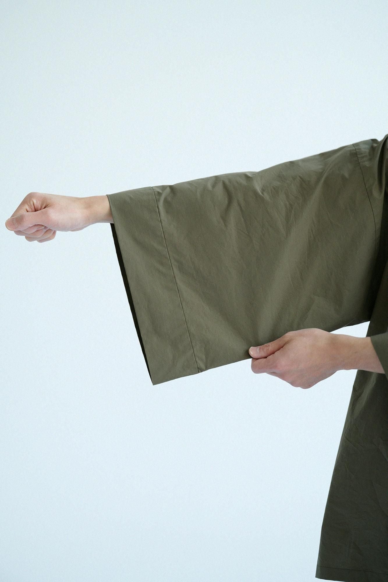 棉布風靡襯衣/茶褐色