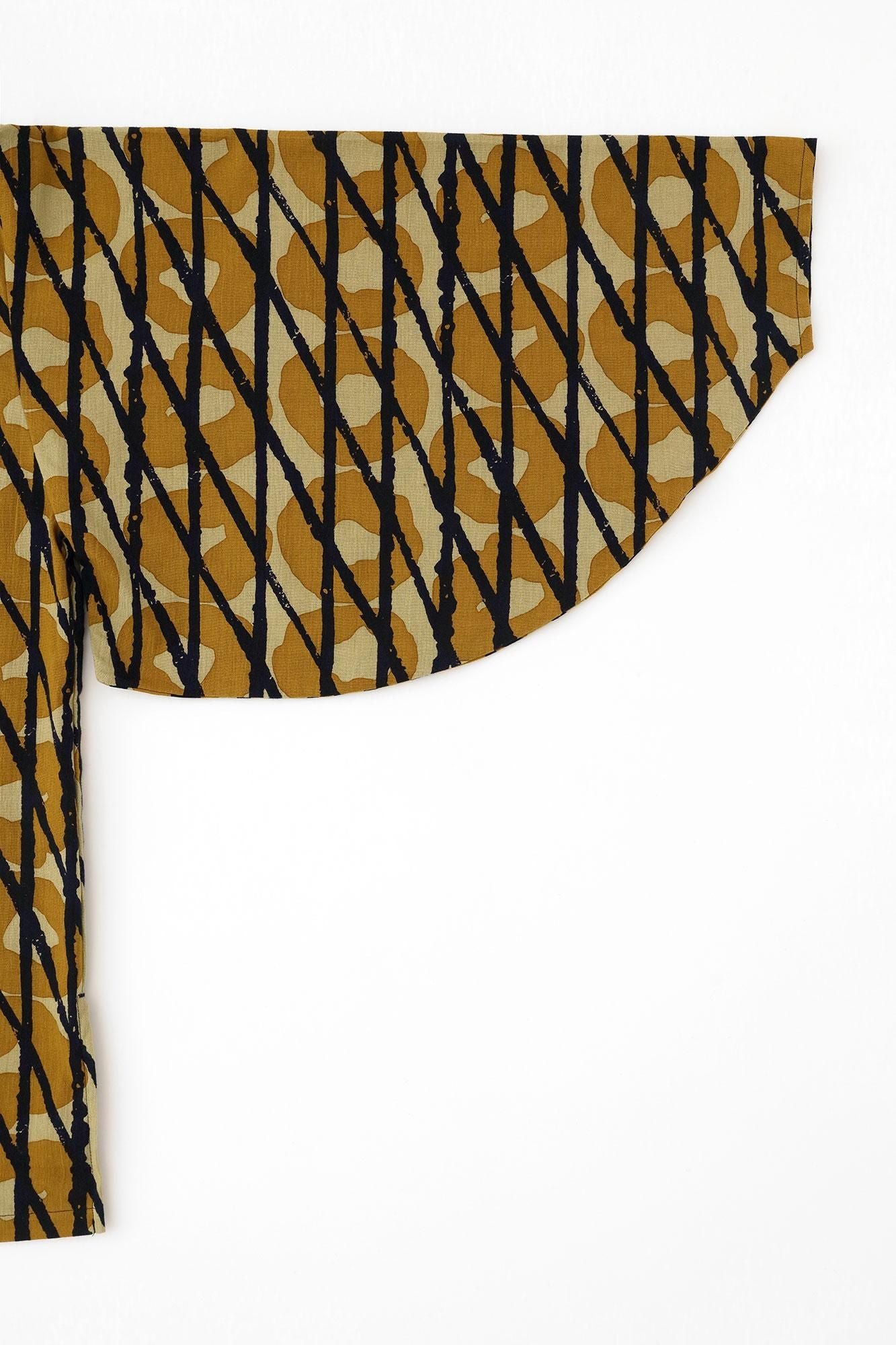 Chizimi Cotton 20/20 Naginata Sleeve Long Shirt) / Storm