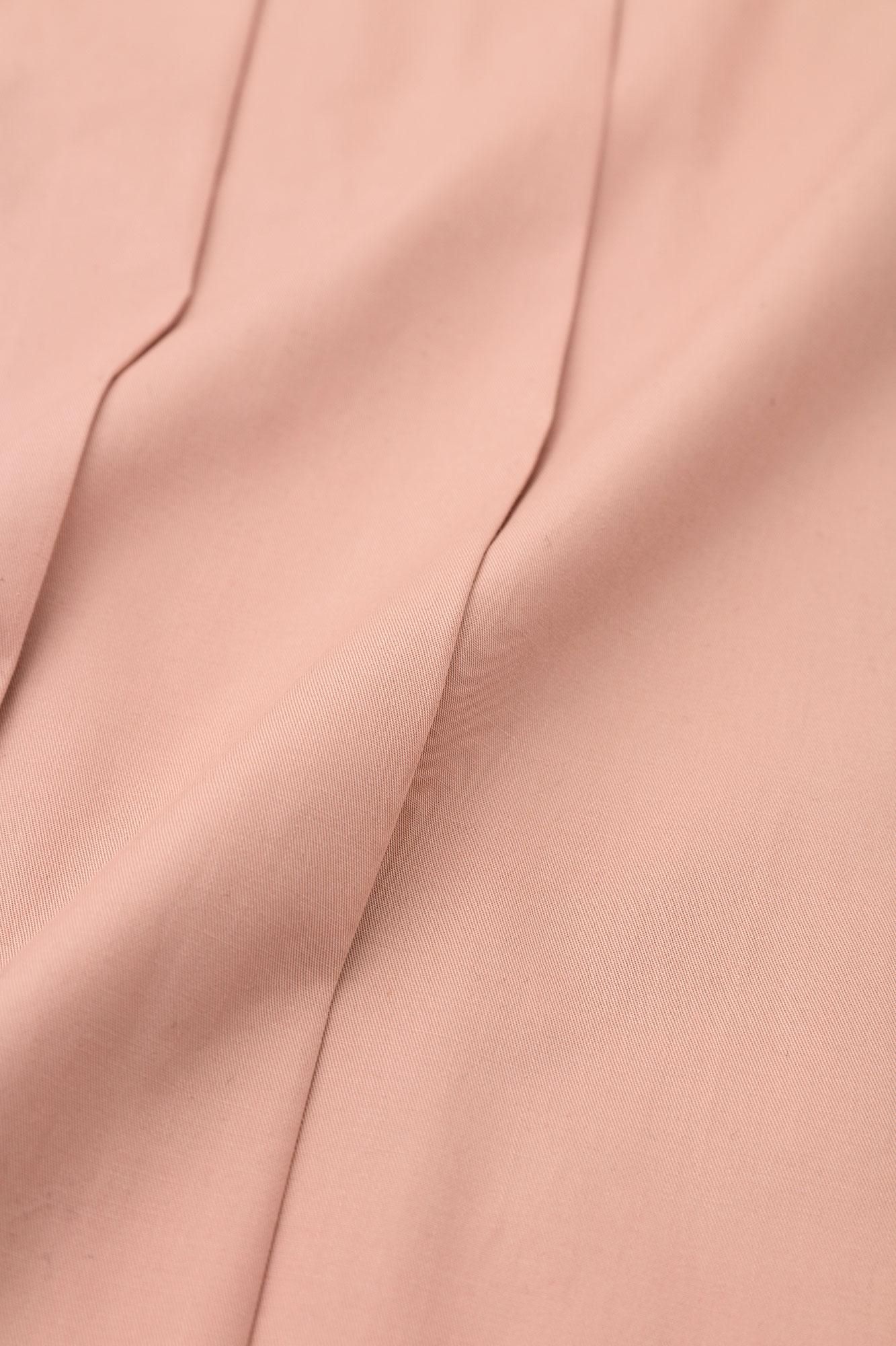 梳毛 袴形褲 附裡襯/橙粉色