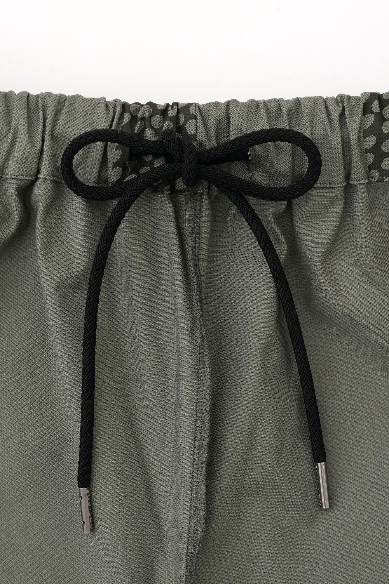 Square Pockets Monpe Pants Shin Reverse Twill Intervals Turtledove Color