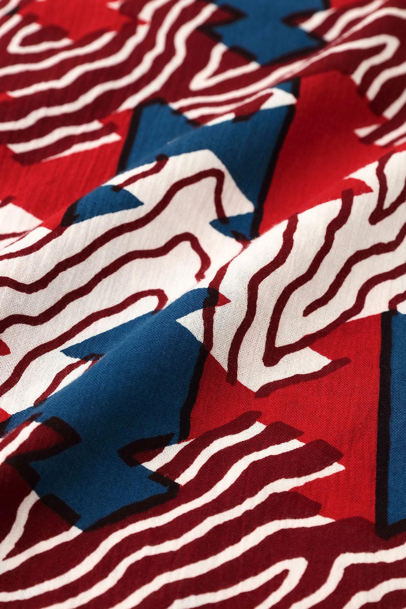 Chizimi Cotton 20/20 Long Fubi Kimono Shirt / Pine Bark Lozenges