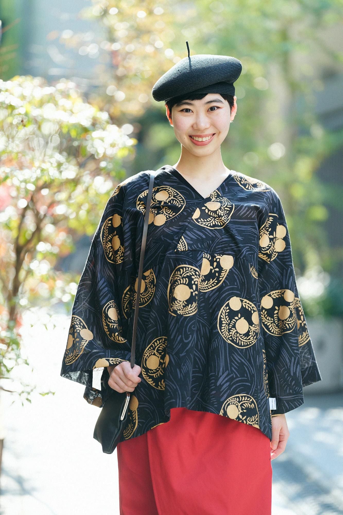 知多木棉 文 大帷 上衣/草紋