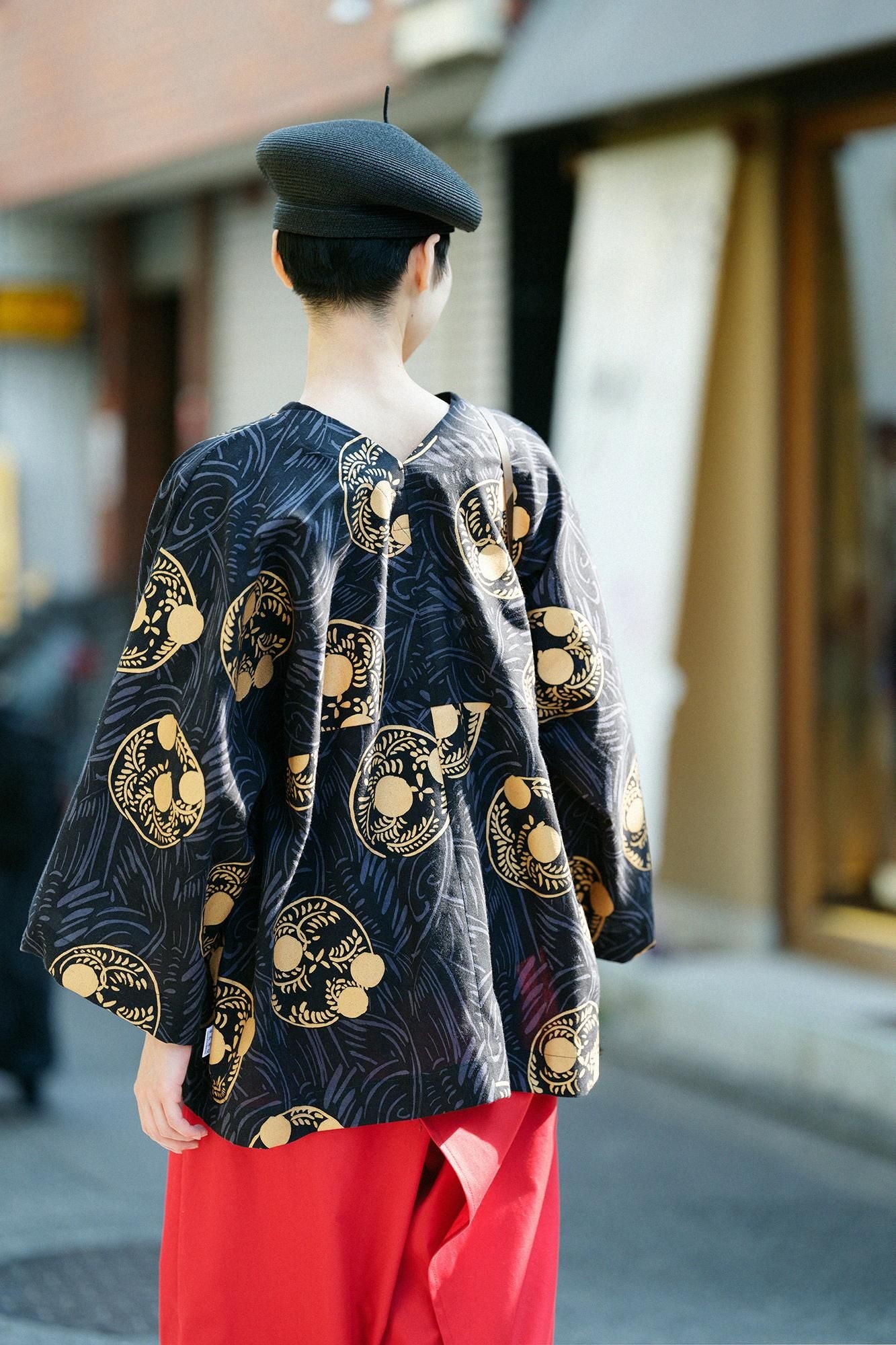 知多木棉 文 大帷 上衣/草紋