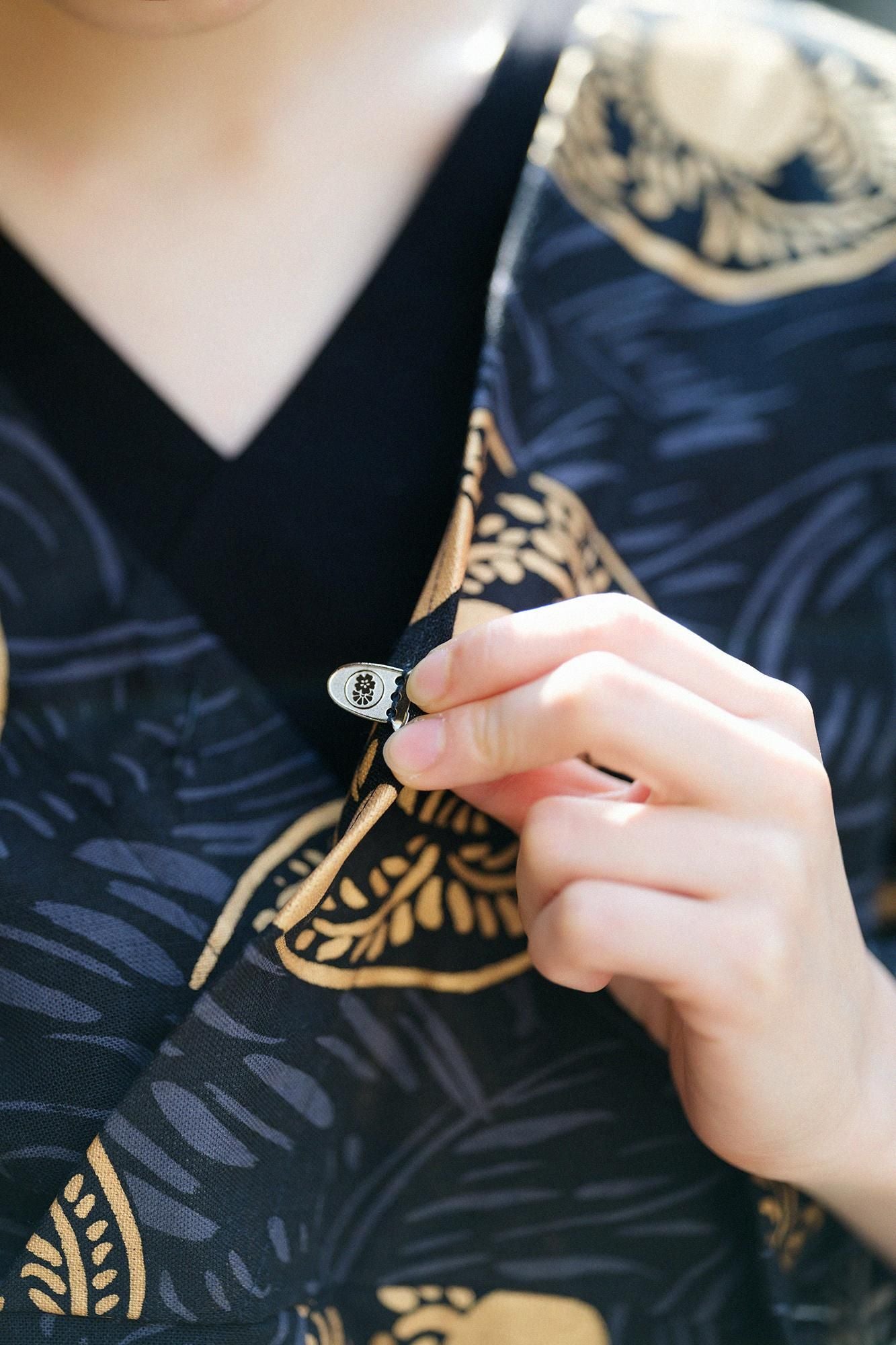 知多木棉 文 大帷 上衣/草紋