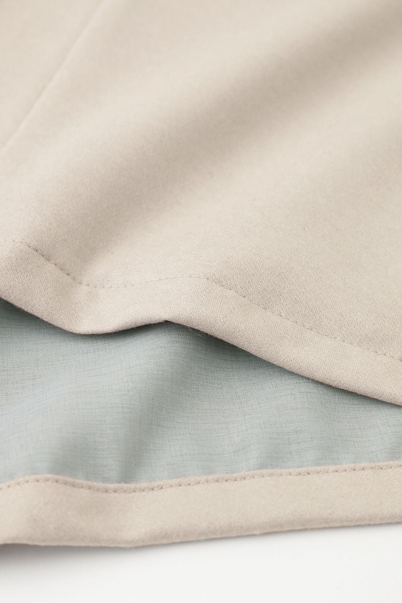 梳毛 斜紋織 伯爵外套 宮中袖 附裡襯/淡粉紅色