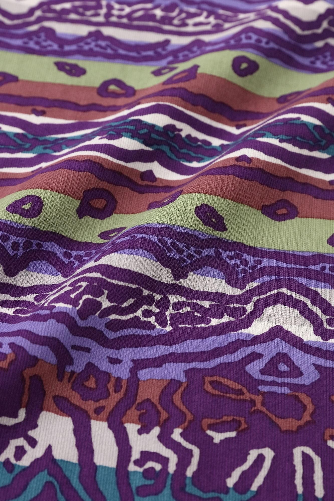 高島縮棉 40/40 和服領上衣/ 撩亂