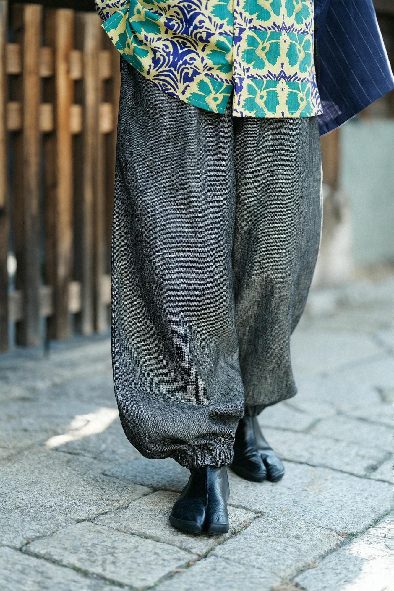 亚麻斜纹编织 Samue 底/Nurebamoku