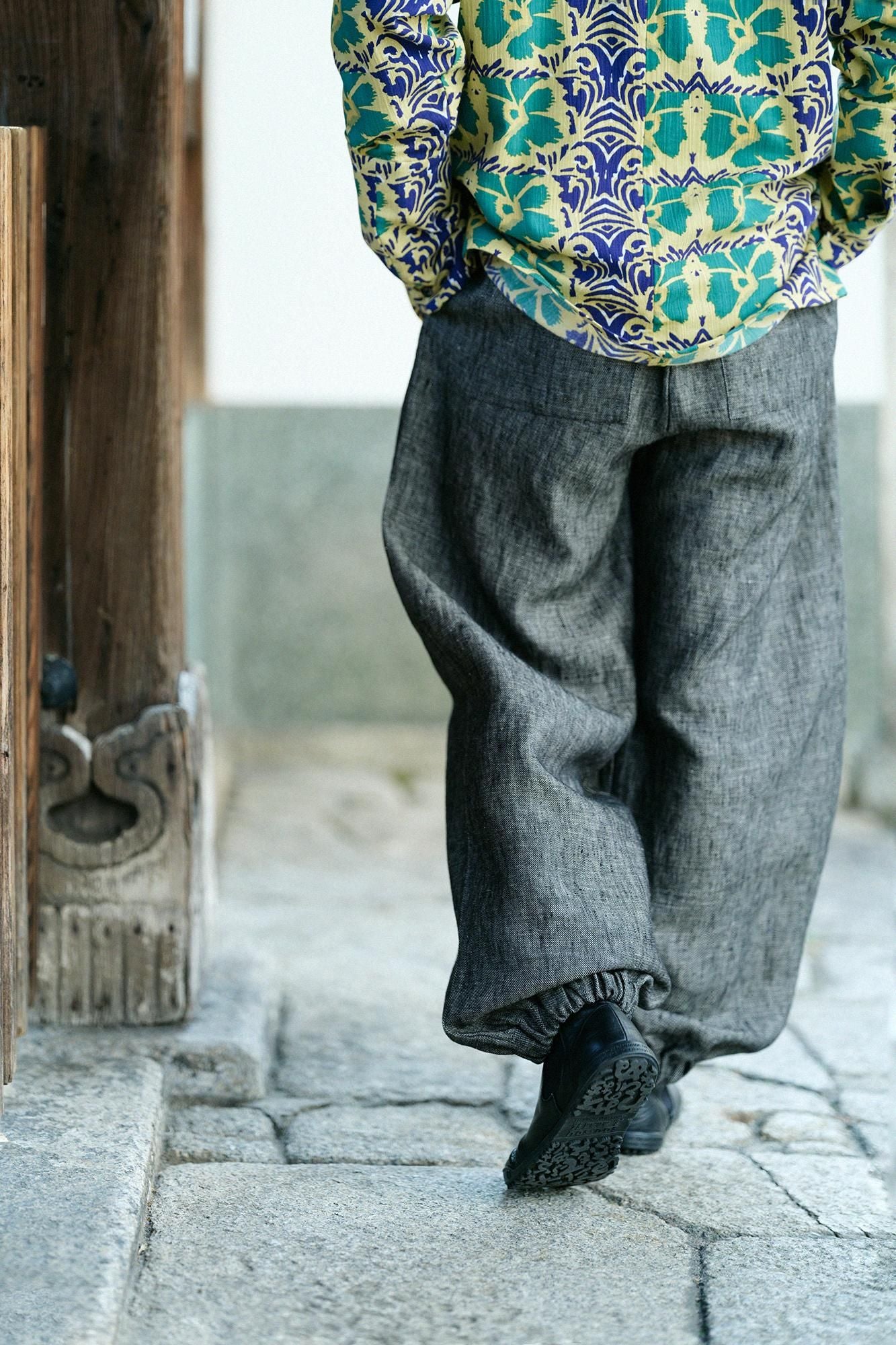 亚麻斜纹编织 Samue 底/Nurebamoku