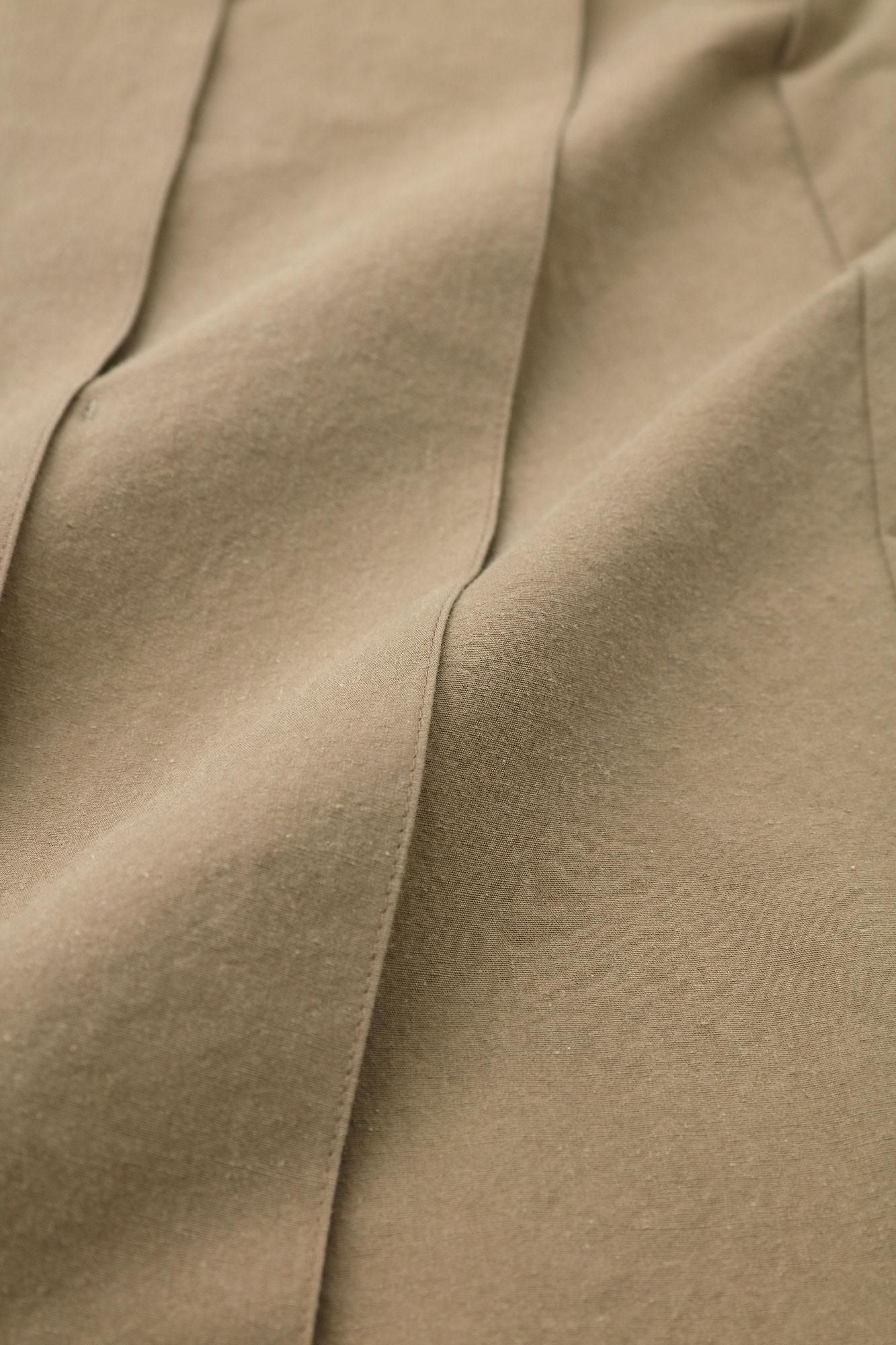 棉麻紡 袴富士(飛鼠褲)/榛果色