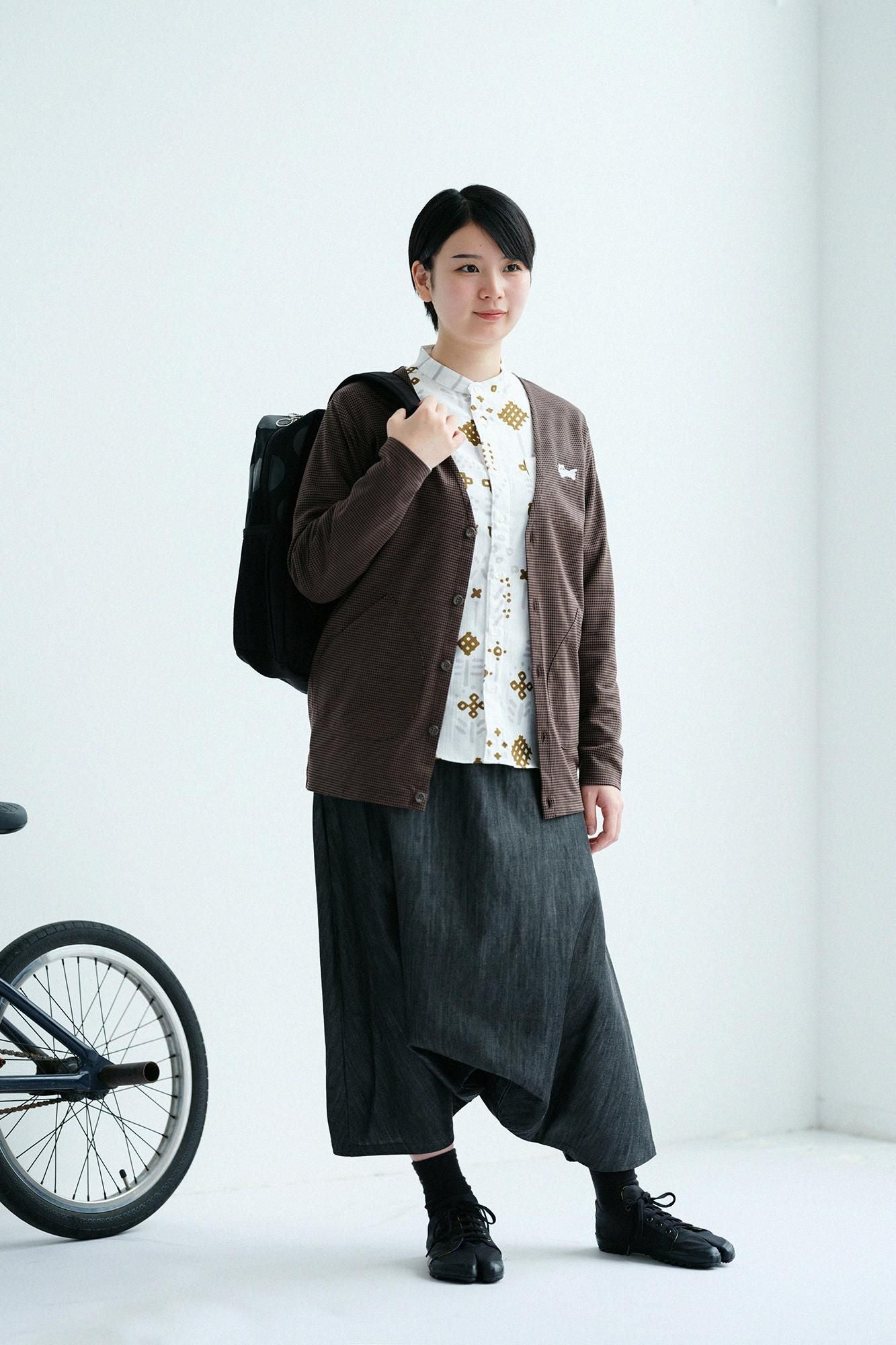 【net限定】高島縮 20/20 スタンドカラーシャツ/楚々(そそ)