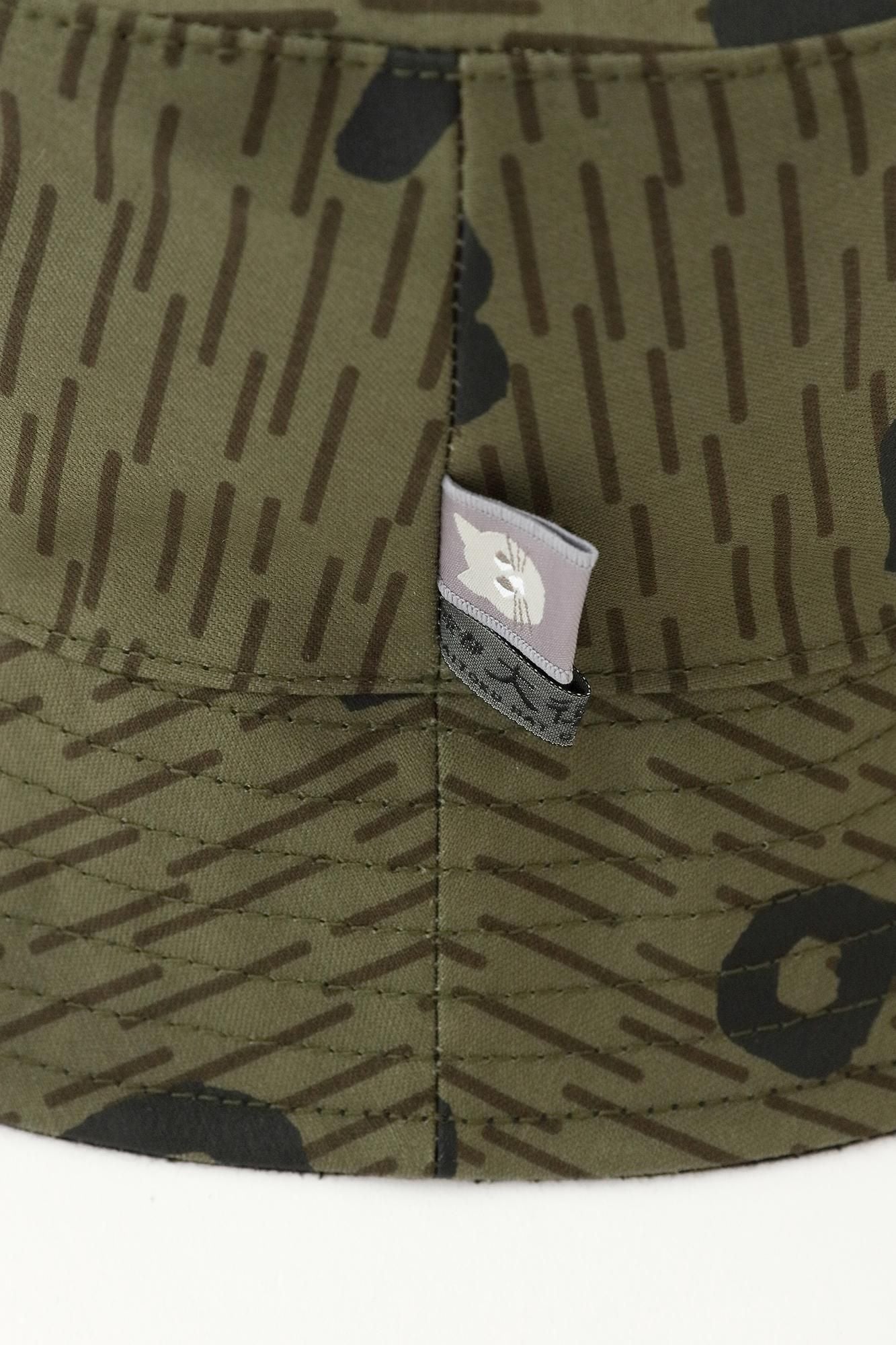 棉帆布可逆帽子/雨camo so-su-u