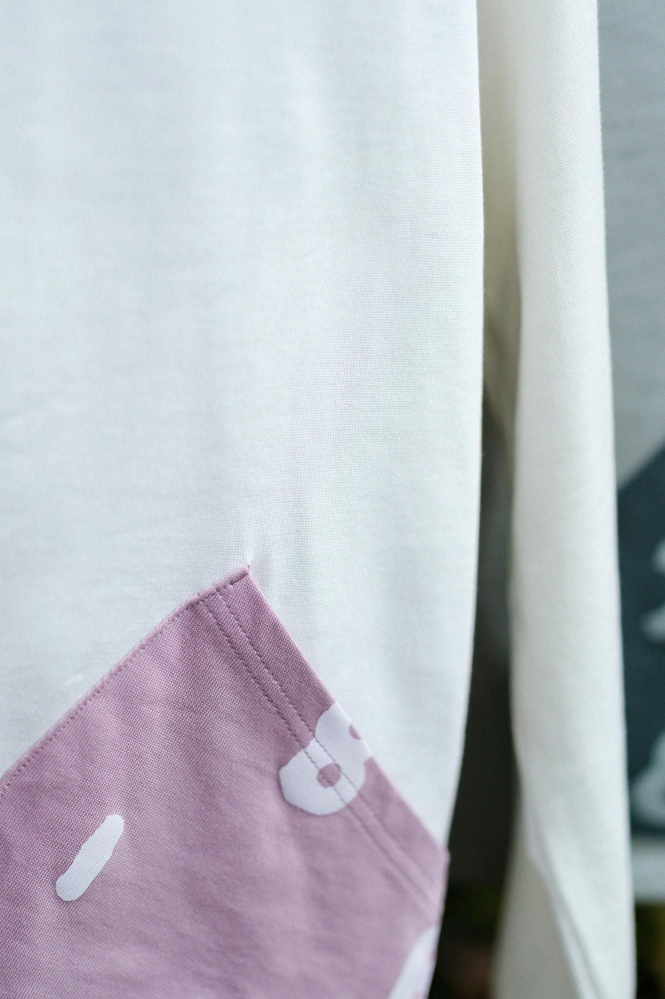 強撚扭曲平針織船領上衣/白色× SO-SU-U十數