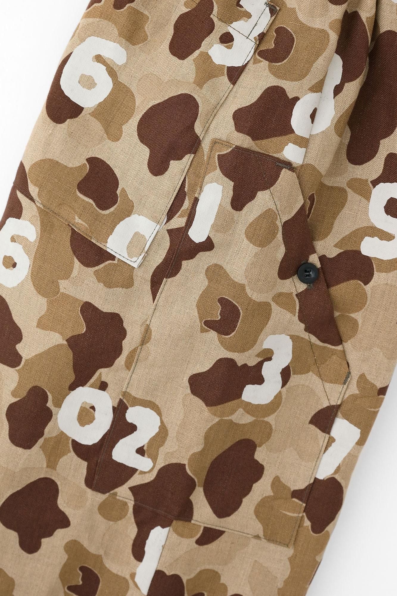 リネンツイル BIKEショーツ/duck hunter camo SO-SU-U 白茶(しらちゃ)