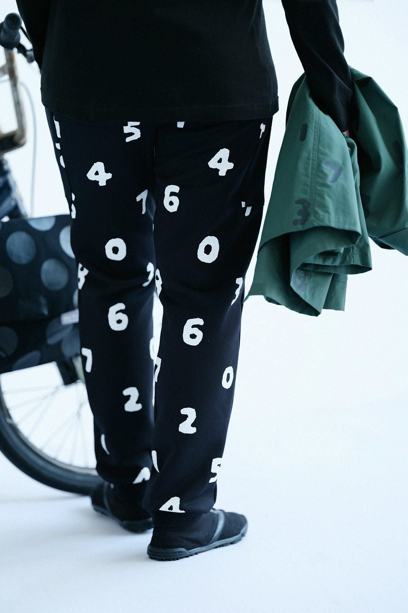 Latch Pile Knit BIKE Pants / Black x SO-SU-U