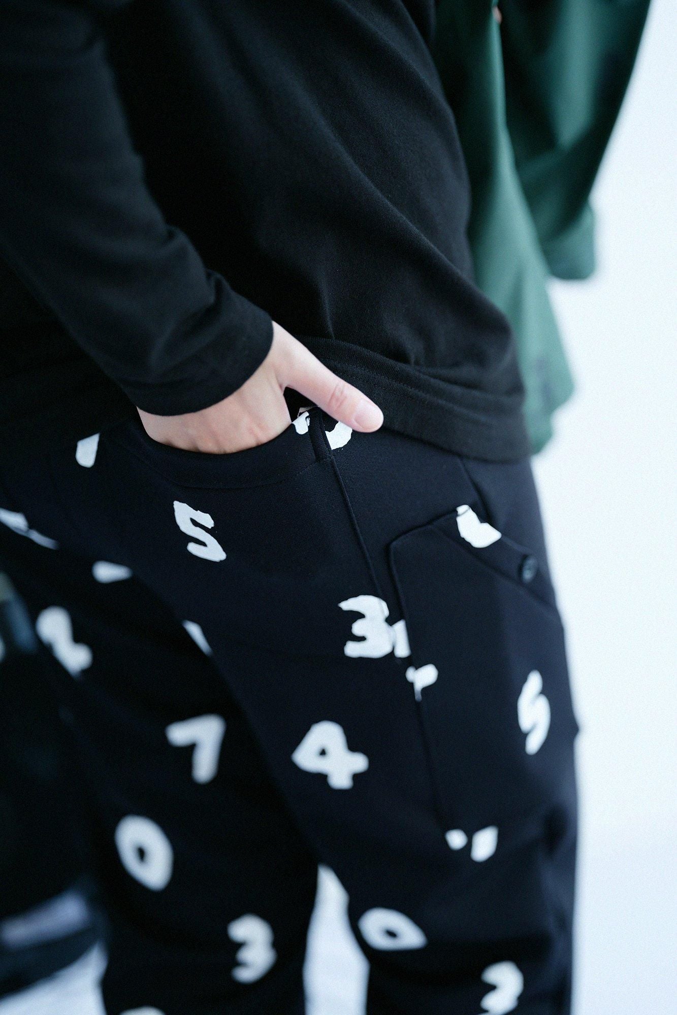 Latch Pile Knit BIKE Pants / Black x SO-SU-U