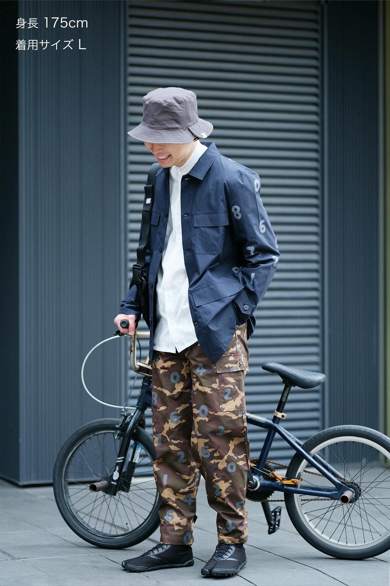 コットンキャンバス カーゴパンツ/camo SO-SU-U 桑染(くわぞめ)