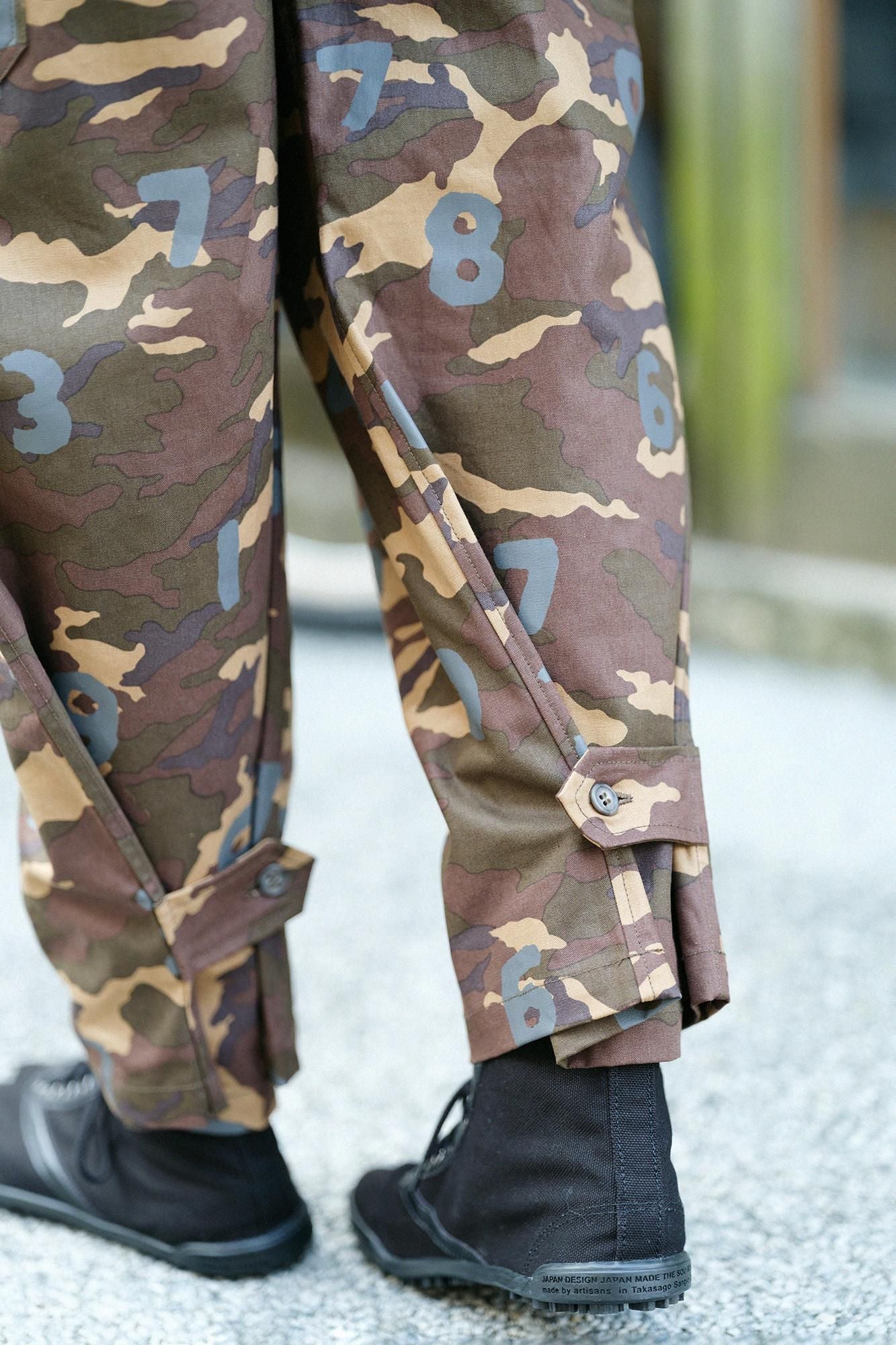 コットンキャンバス カーゴパンツ/camo SO-SU-U 桑染(くわぞめ)