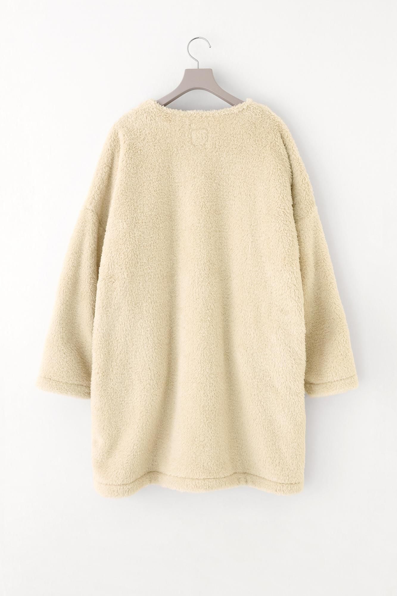 Boa V-Neck Light Tunic Coat / Torinokoiro