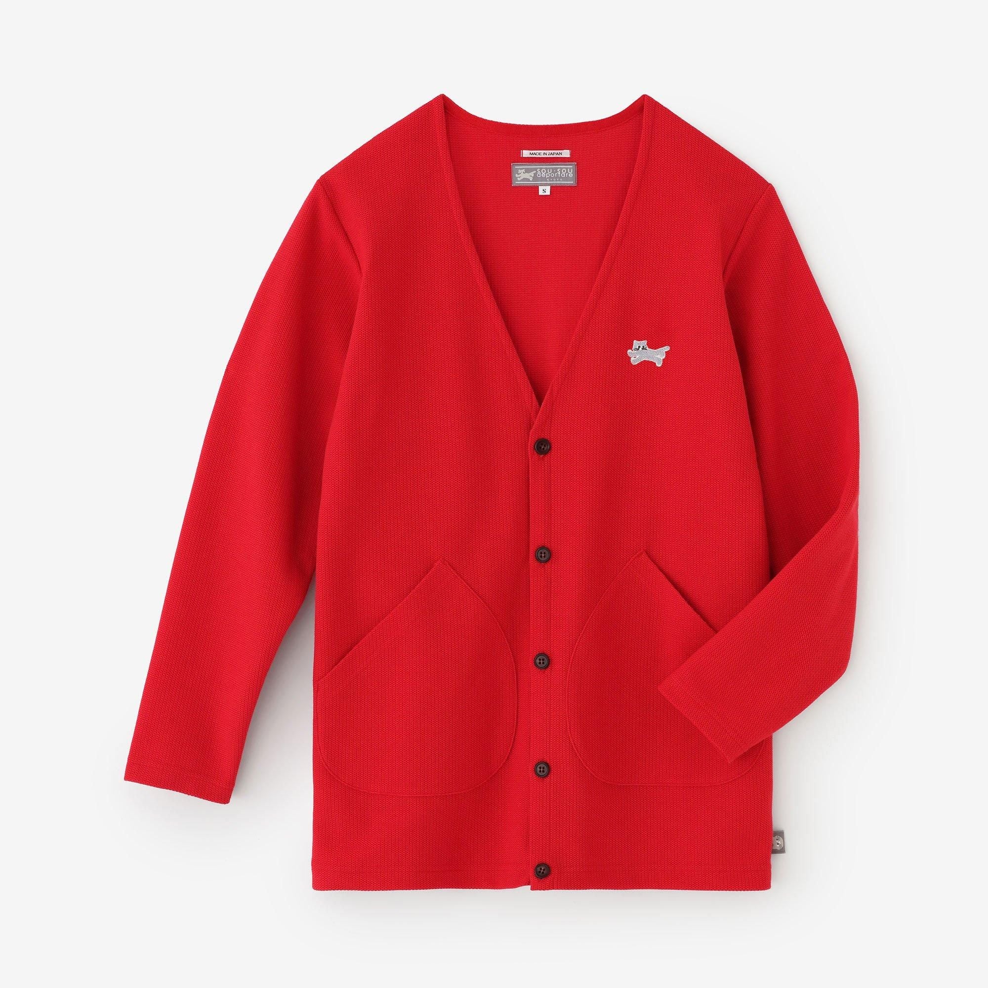 KanoGorgeousNiTsuTo V-neck L/S cardigaModern./ Red